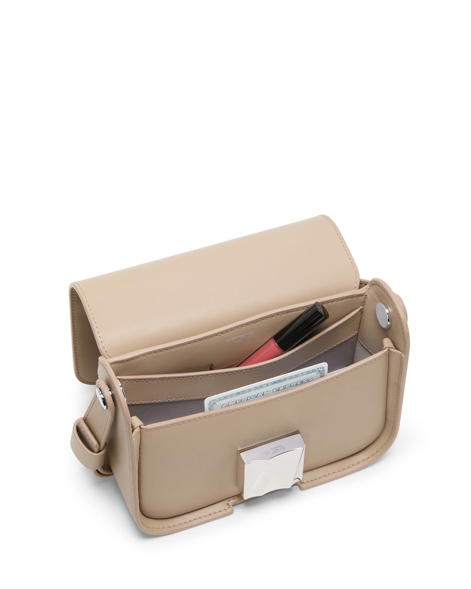 Bolso shoulder pequeño olas de piel - Tumi - Salmón Salmón-4