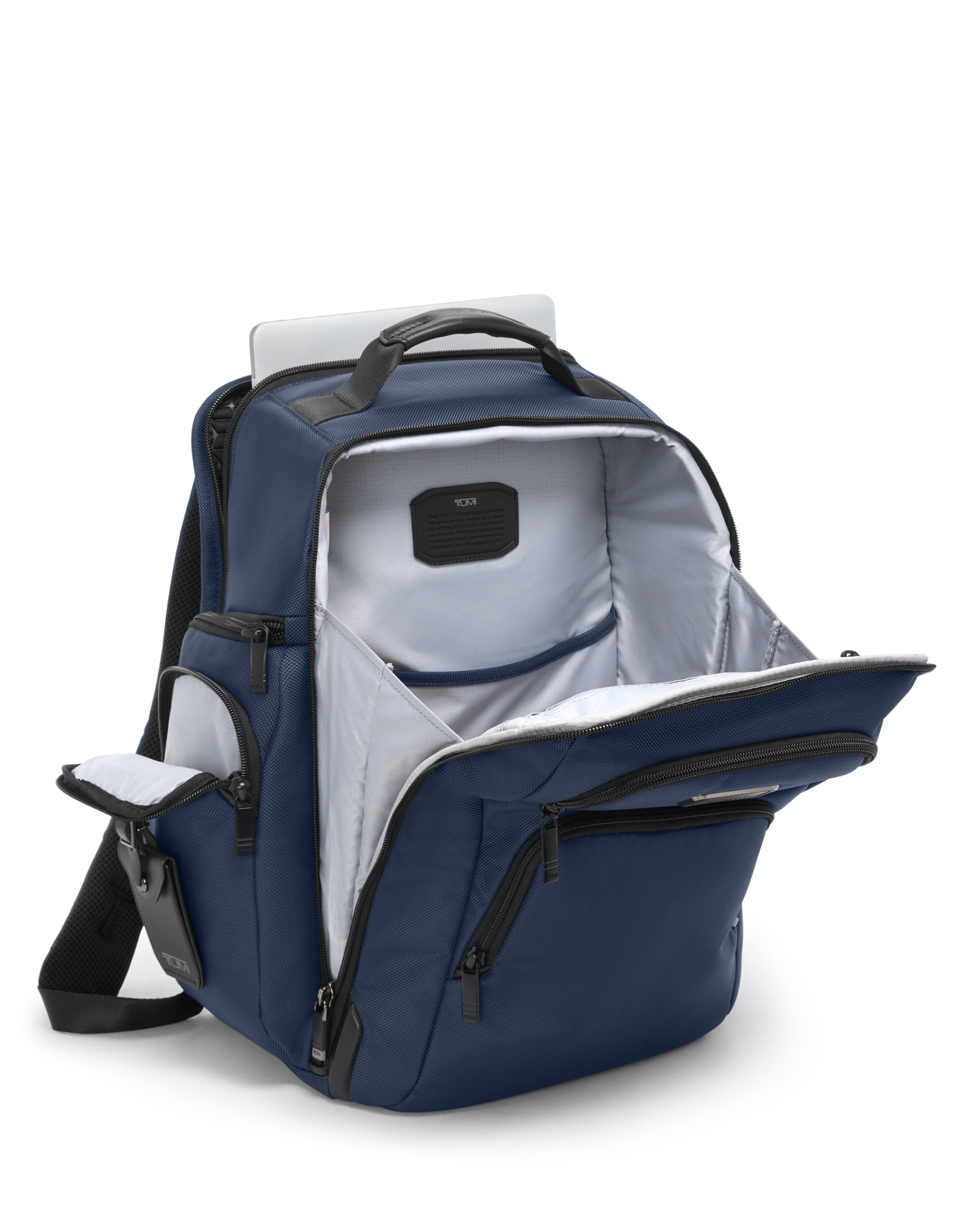 Mochila de viaje expandible para portátil de 15'' alpha blanda con capacidad de 32,2 litros - Tumi - Azul marino Azul marino-3