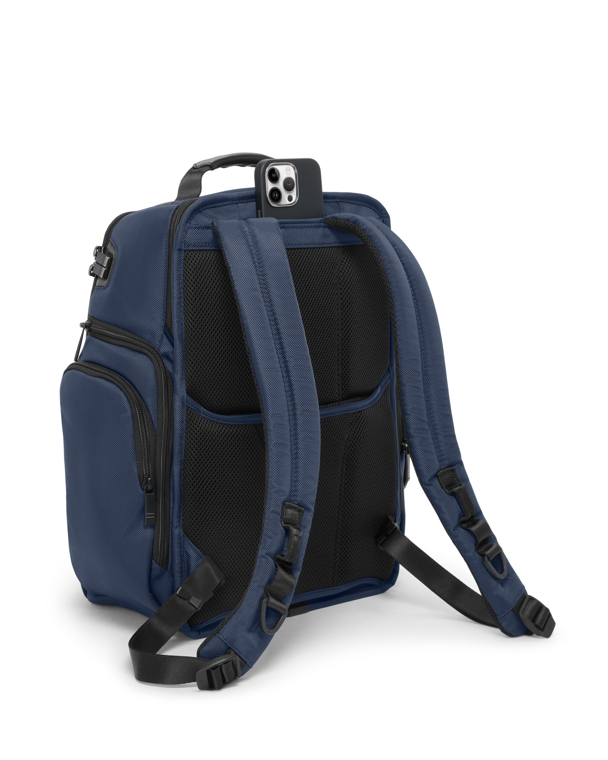 Mochila de viaje expandible para portátil de 15'' alpha blanda con capacidad de 32,2 litros - Tumi - Azul marino Azul marino-4