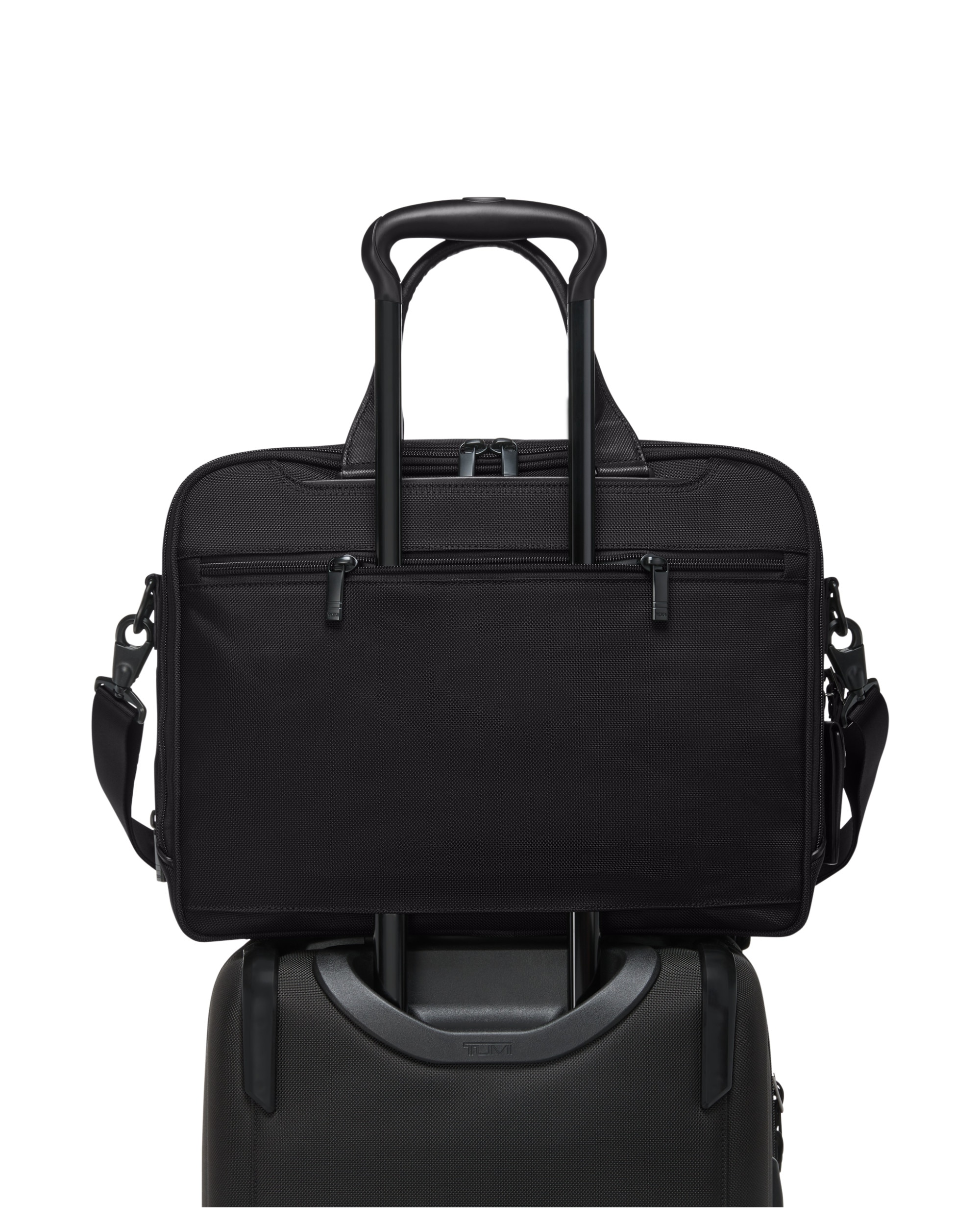 Imagen 2 de Maletín expandible para portátil de 15'' Alpha blanda con capacidad hasta 28,9 litros - Tumi - Negro Negro