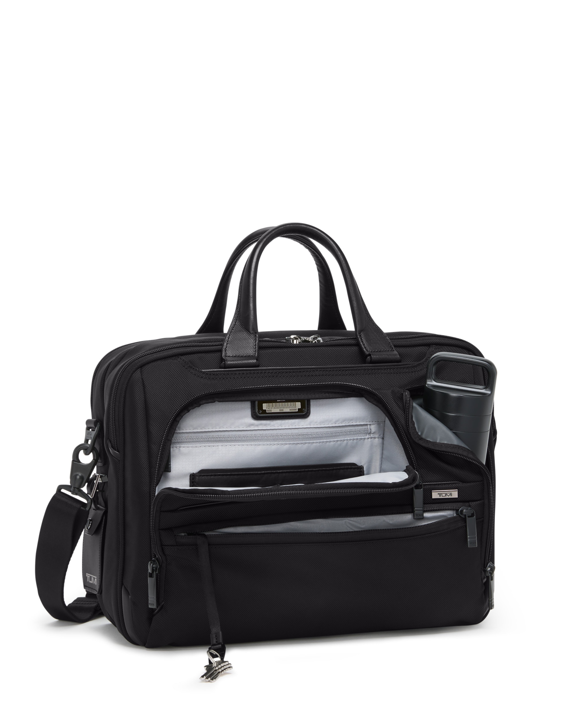 Imagen 4 de Maletín expandible para portátil de 15'' Alpha blanda con capacidad hasta 28,9 litros - Tumi - Negro Negro