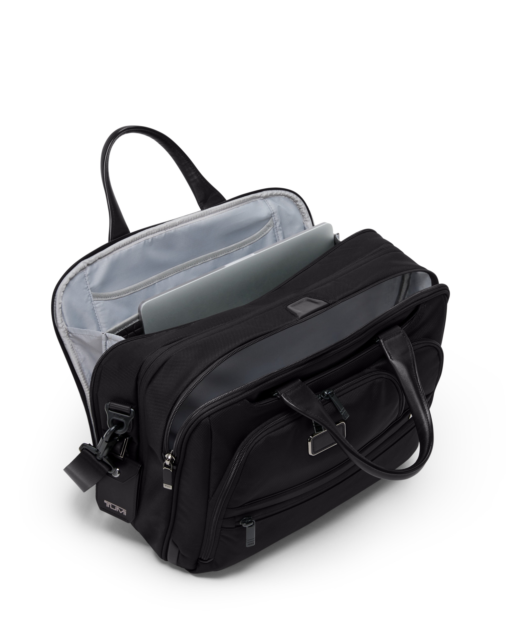 Imagen 5 de Maletín expandible para portátil de 15'' Alpha blanda con capacidad hasta 28,9 litros - Tumi - Negro Negro