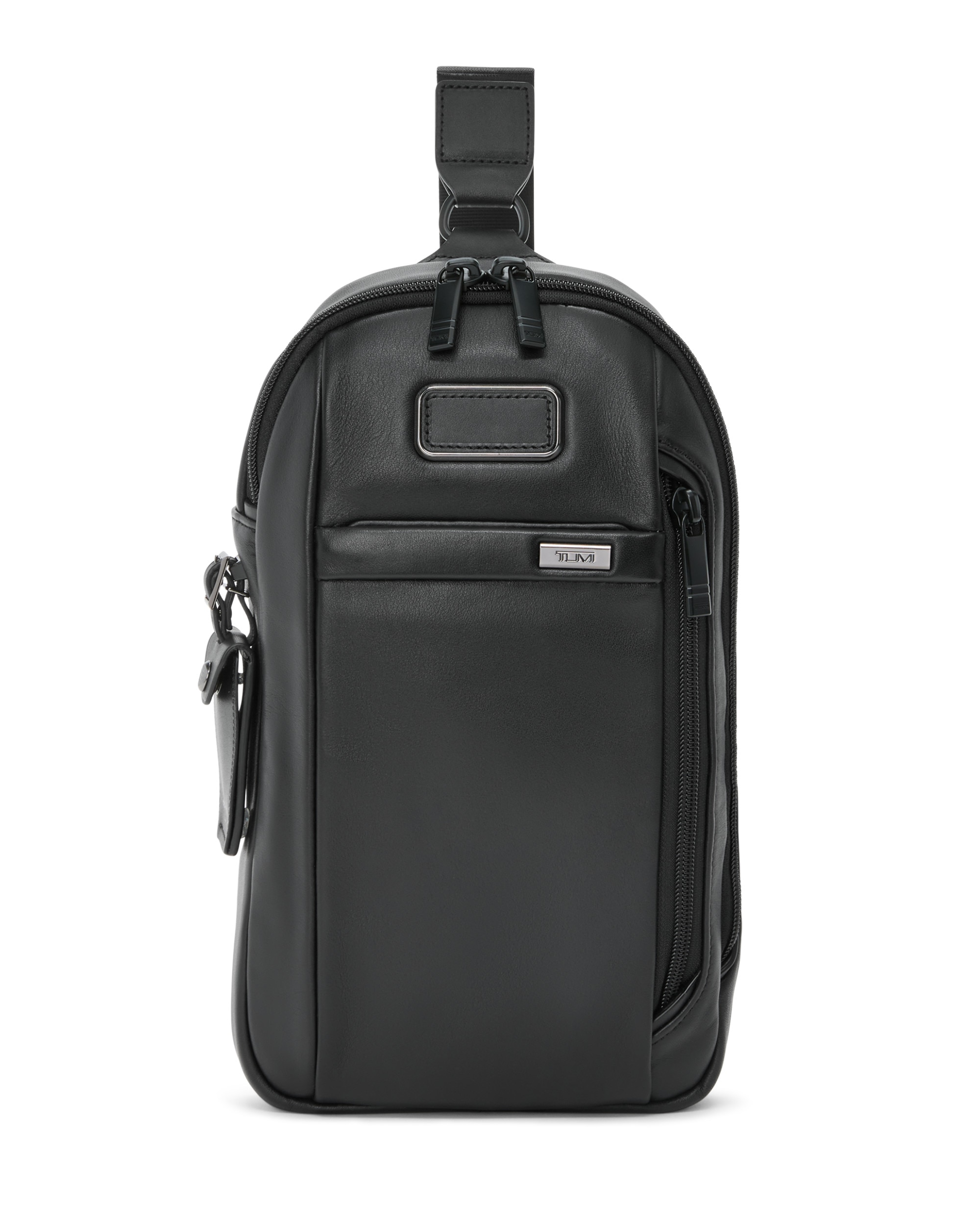 Bolso sling Alpha de piel - Tumi - Negro Negro-1