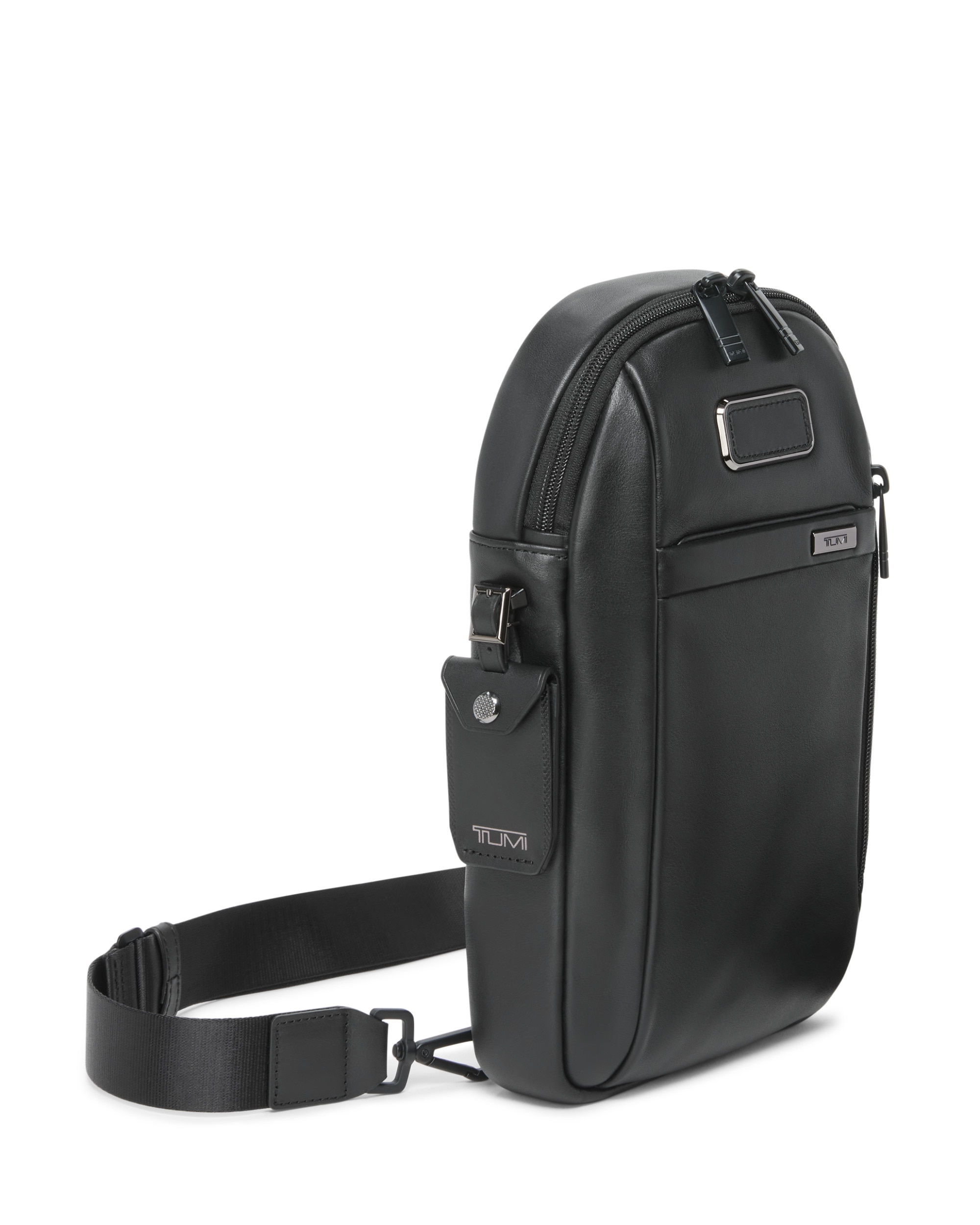 Bolso sling Alpha de piel - Tumi - Negro Negro-4