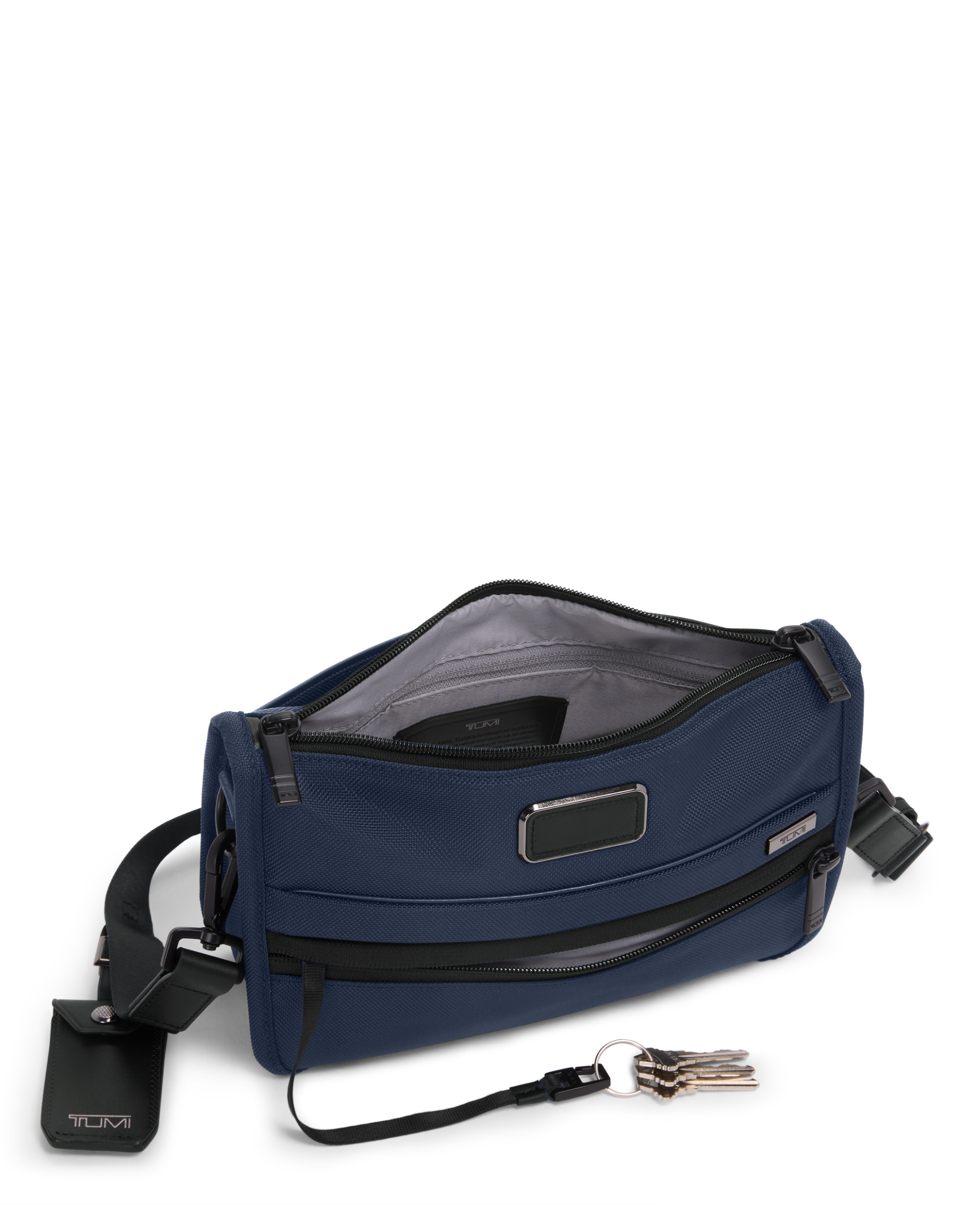 Bolso crossbody tipo clutch Convertible Alpha de nylon balístico - Tumi - Azul marino Azul marino-6