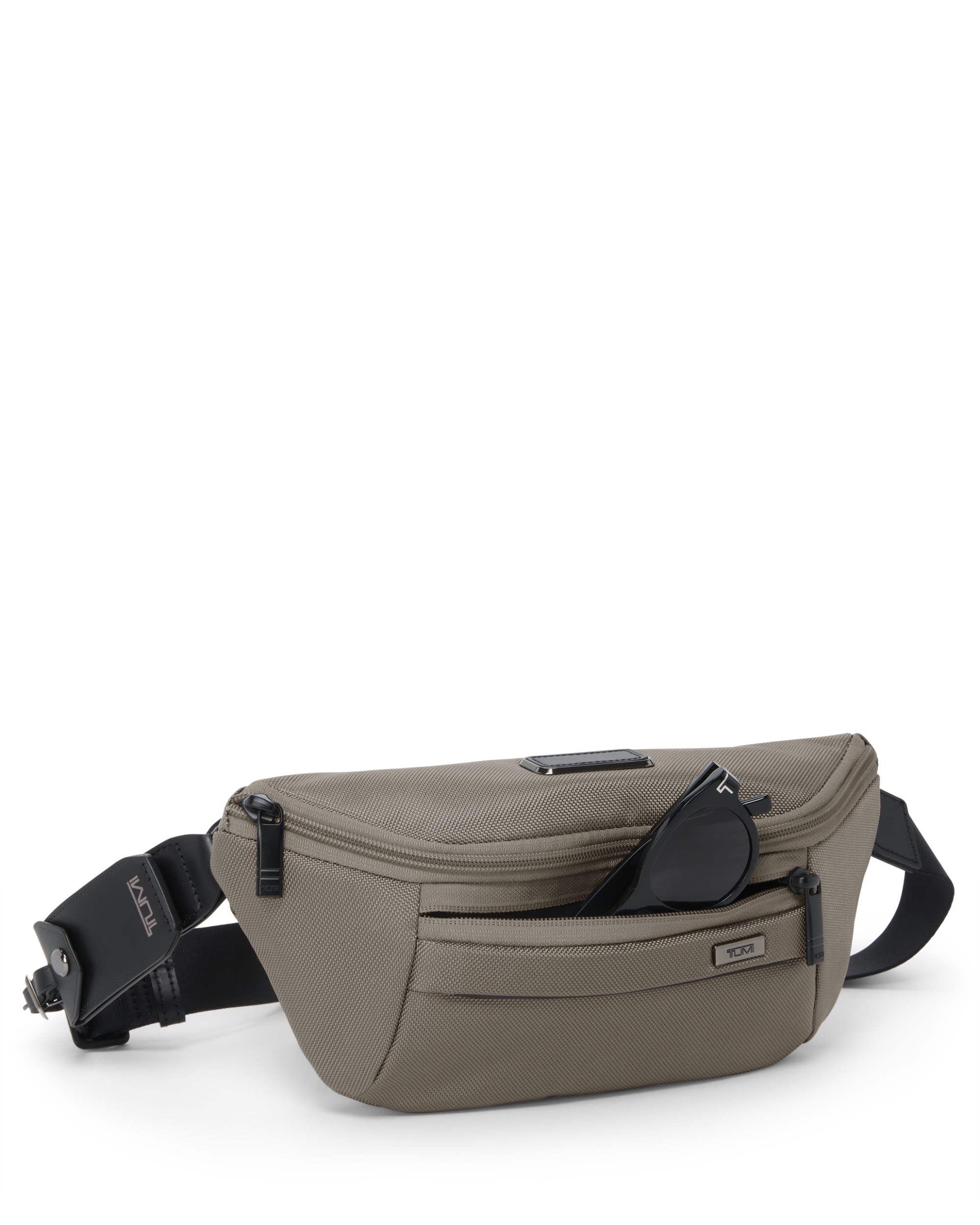 Riñonera Alpha de nylon balístico - Tumi - Gris Gris-5