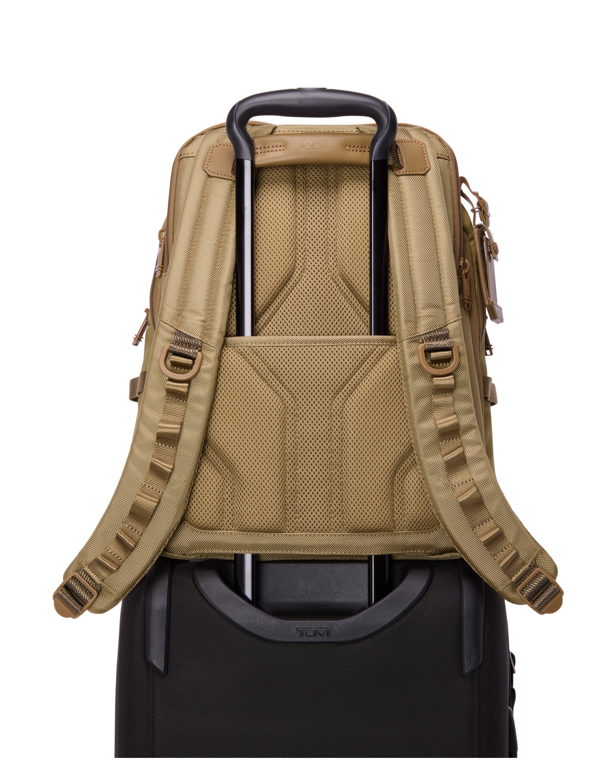 Mochila expandible para portátil de 15'' Navigation Alpha Bravo blanda con capacidad hasta 36, litros - Tumi - Caqui Caqui-2