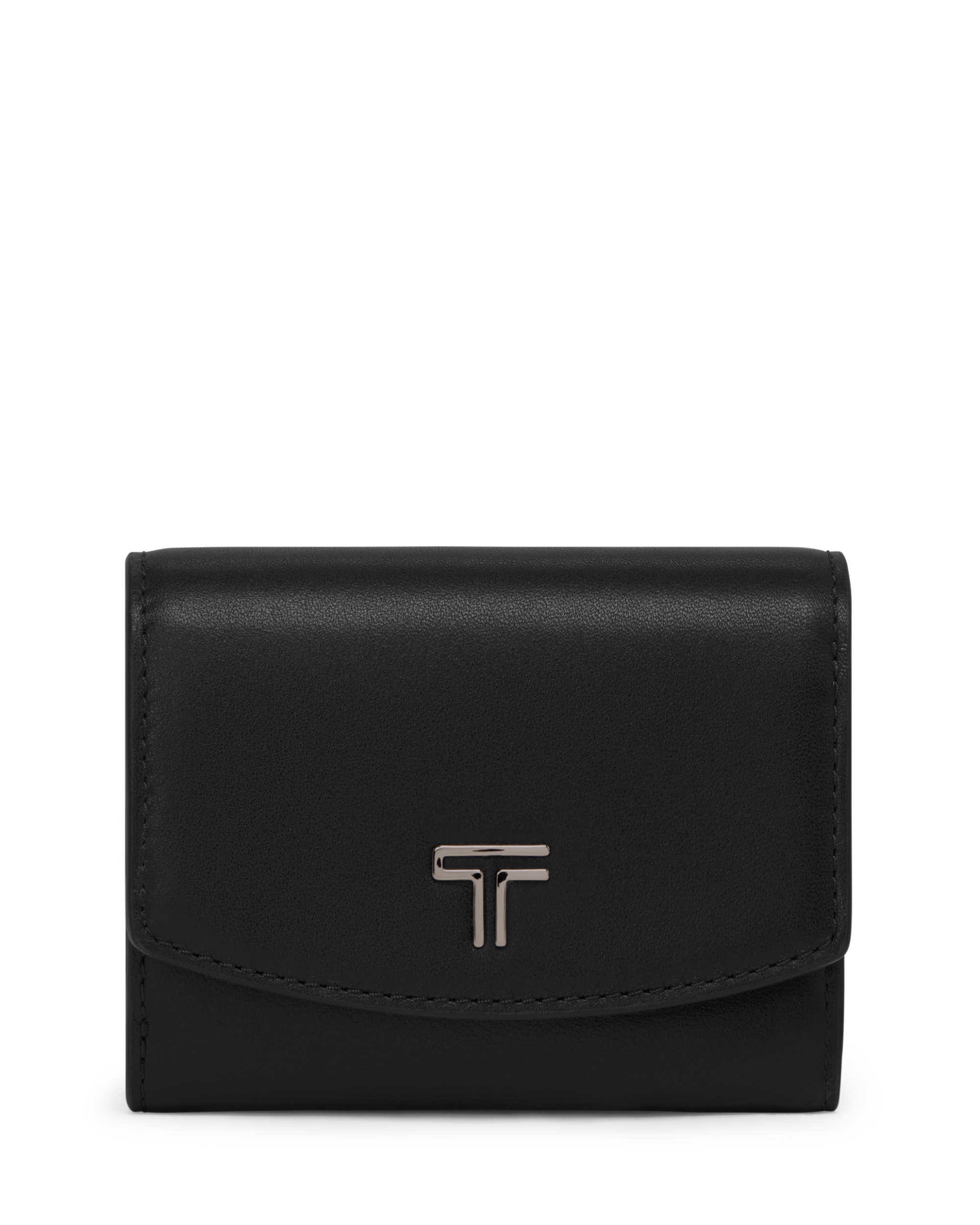 Imagen 1 de Cartera compacta belden de piel Negro