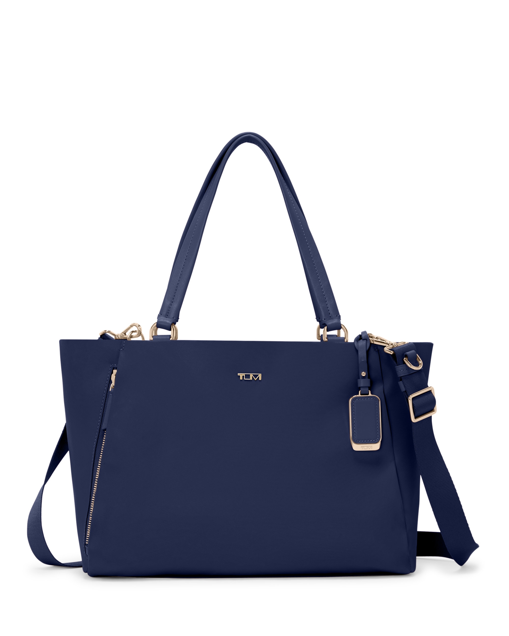 Imagen 0 de Bolso tote valetta mediano voyageur de nylon Azul índigo