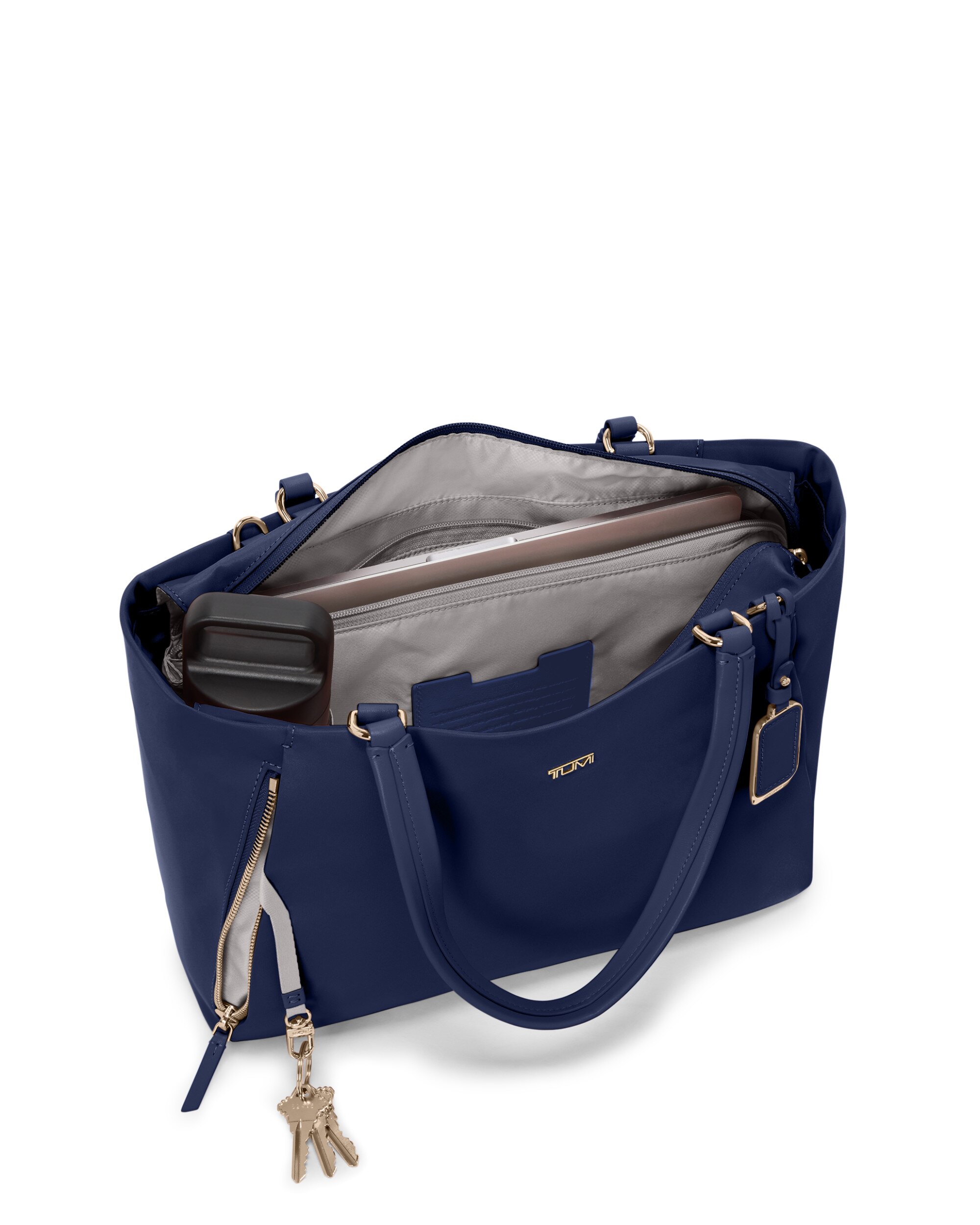 Bolso tote valetta mediano voyageur de nylon - Tumi - Azul índigo Azul índigo-3