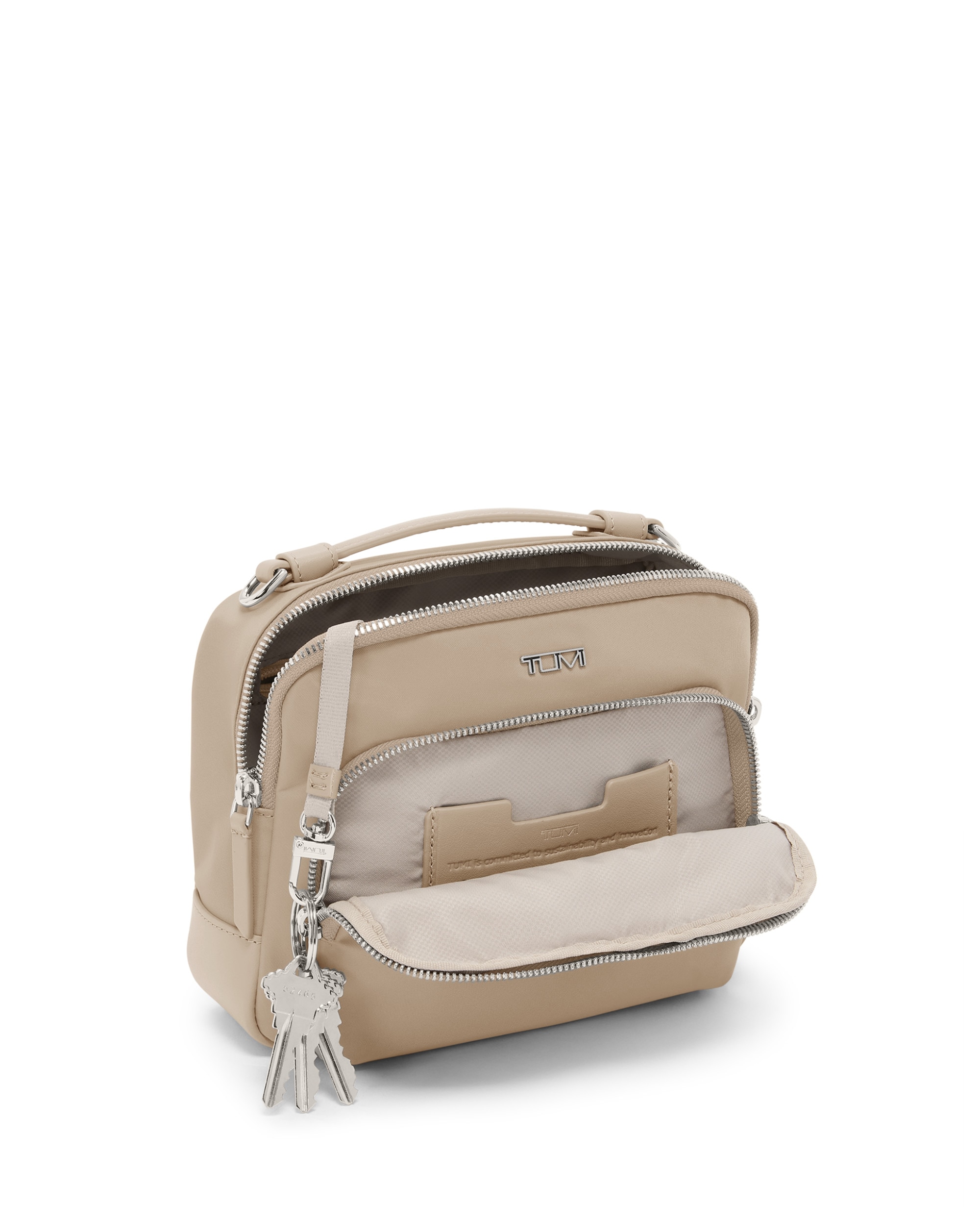 Estuche de belleza madeline voyageur de nailon y piel - Tumi - Salmón Salmón-2