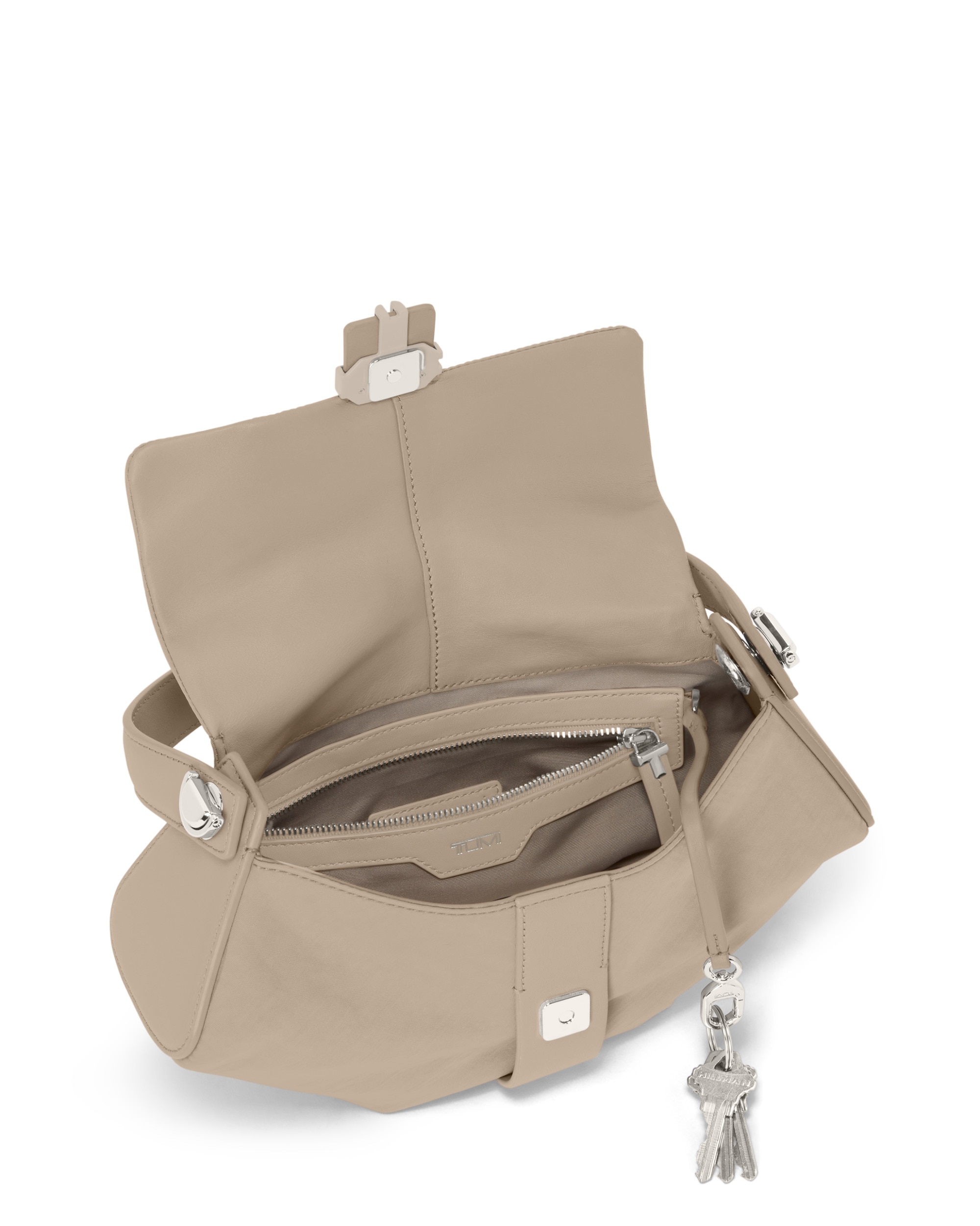 Bolso de hombro pequeño journey de nylon y piel - Tumi - Salmón Salmón-5