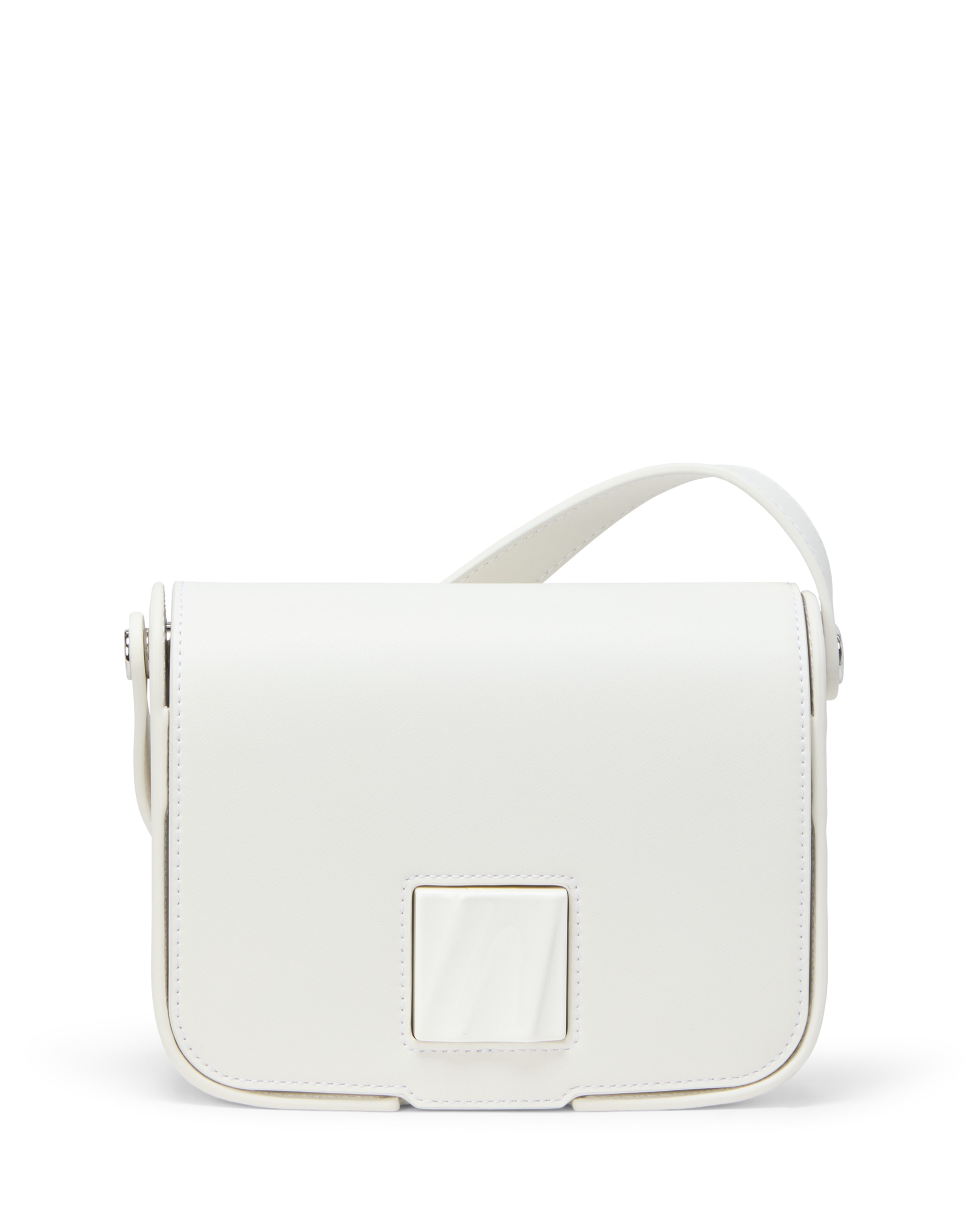 Imagen 0 de Bolso shoulder pequeño olas de piel Blanco