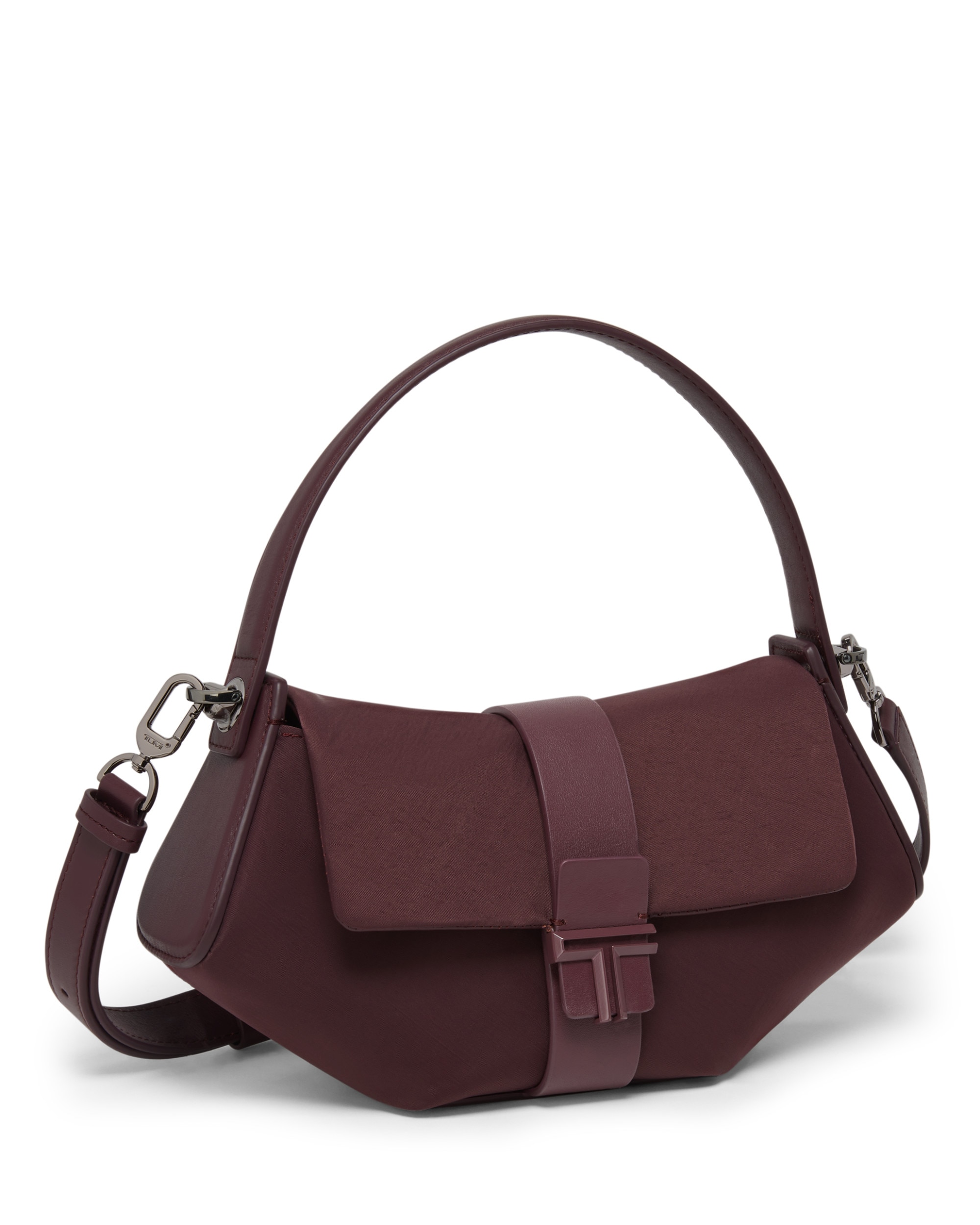 Imagen 2 de Bolso de hombro pequeño journey de nailon y piel con correa extraíble - Tumi - Topo Topo