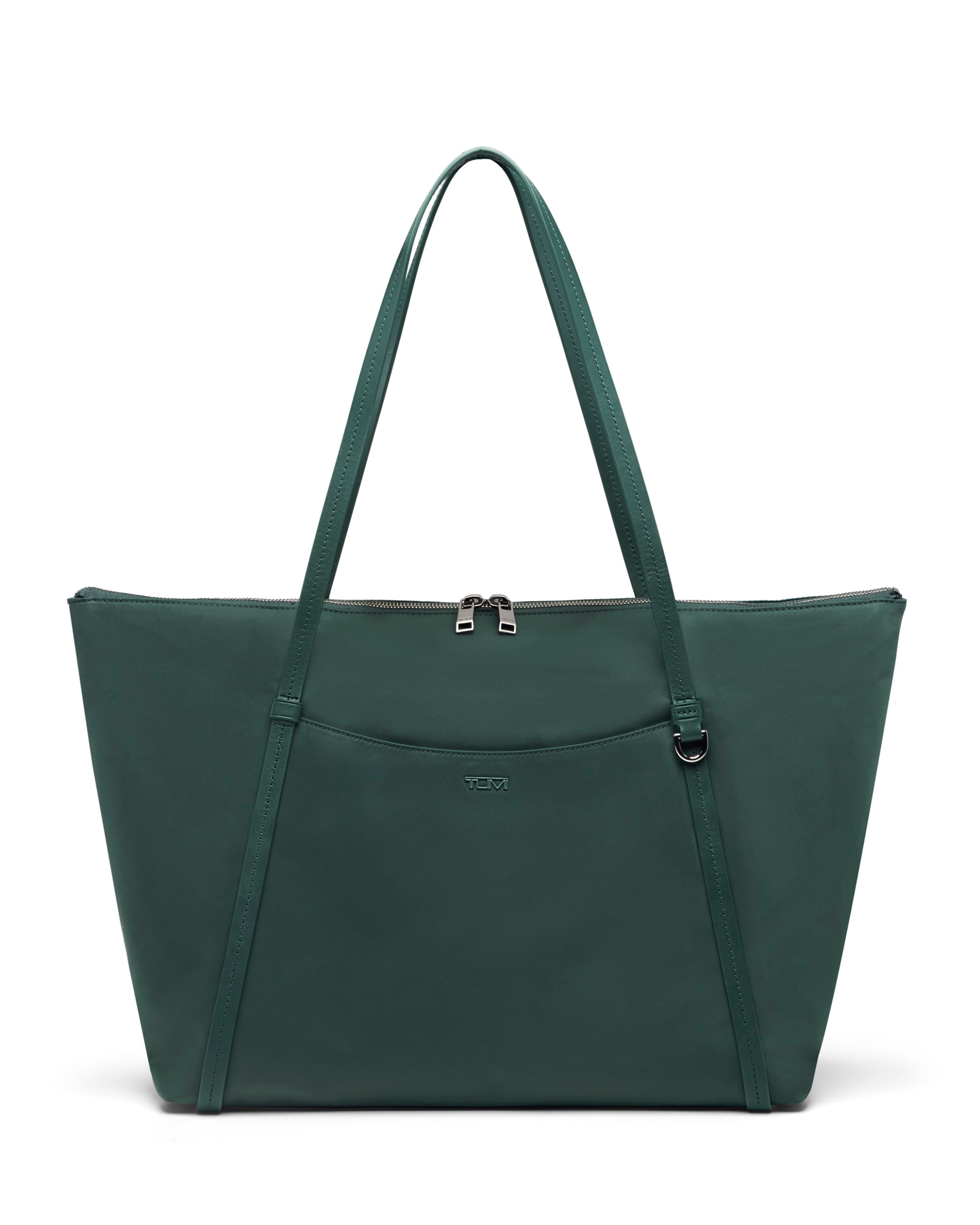 Imagen 1 de Bolso tote q voyageur de nailon con organización interna Verde oscuro