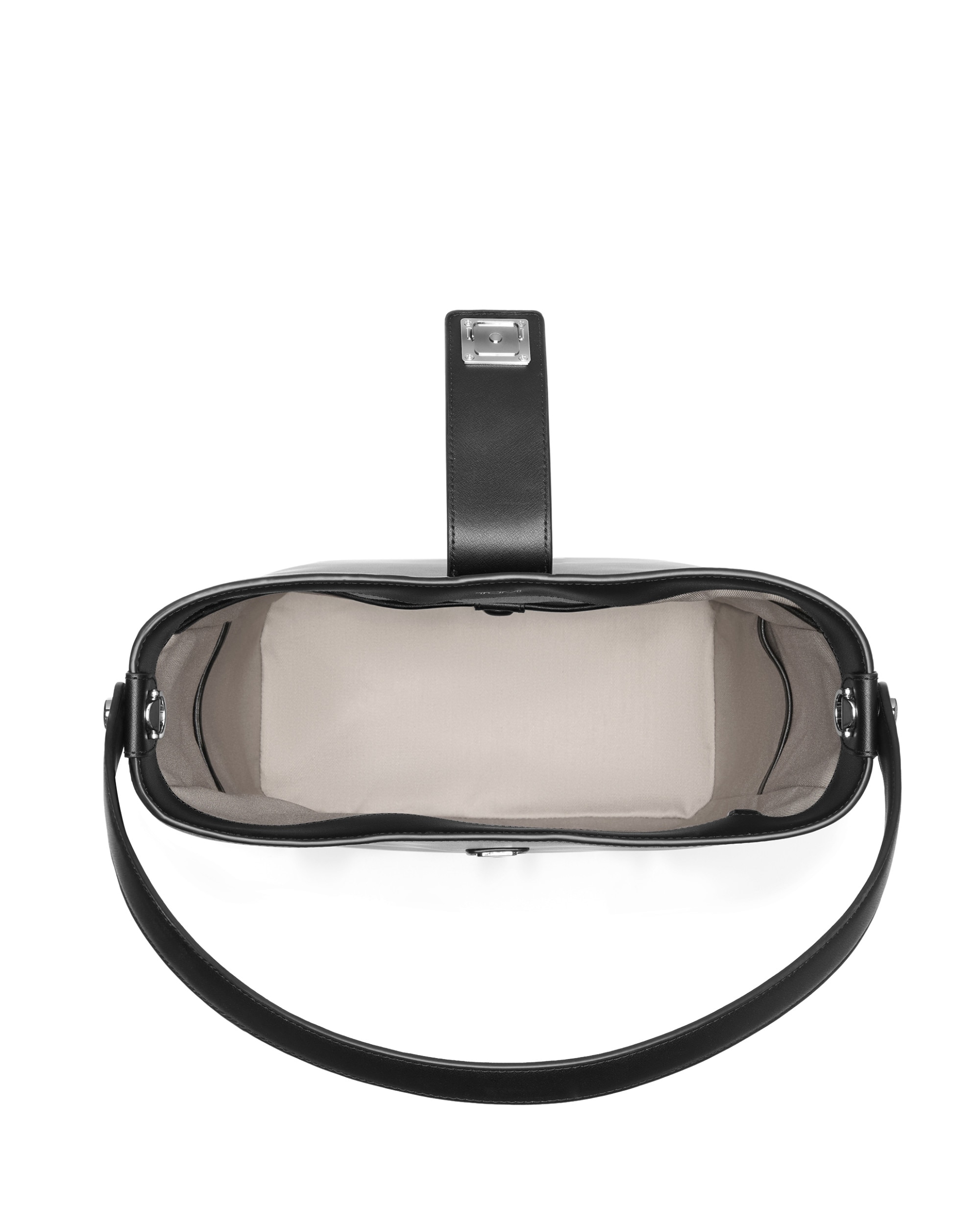 Imagen 5 de Bolso bucket mediano olas de piel con correa ajustable - Tumi - Negro Negro