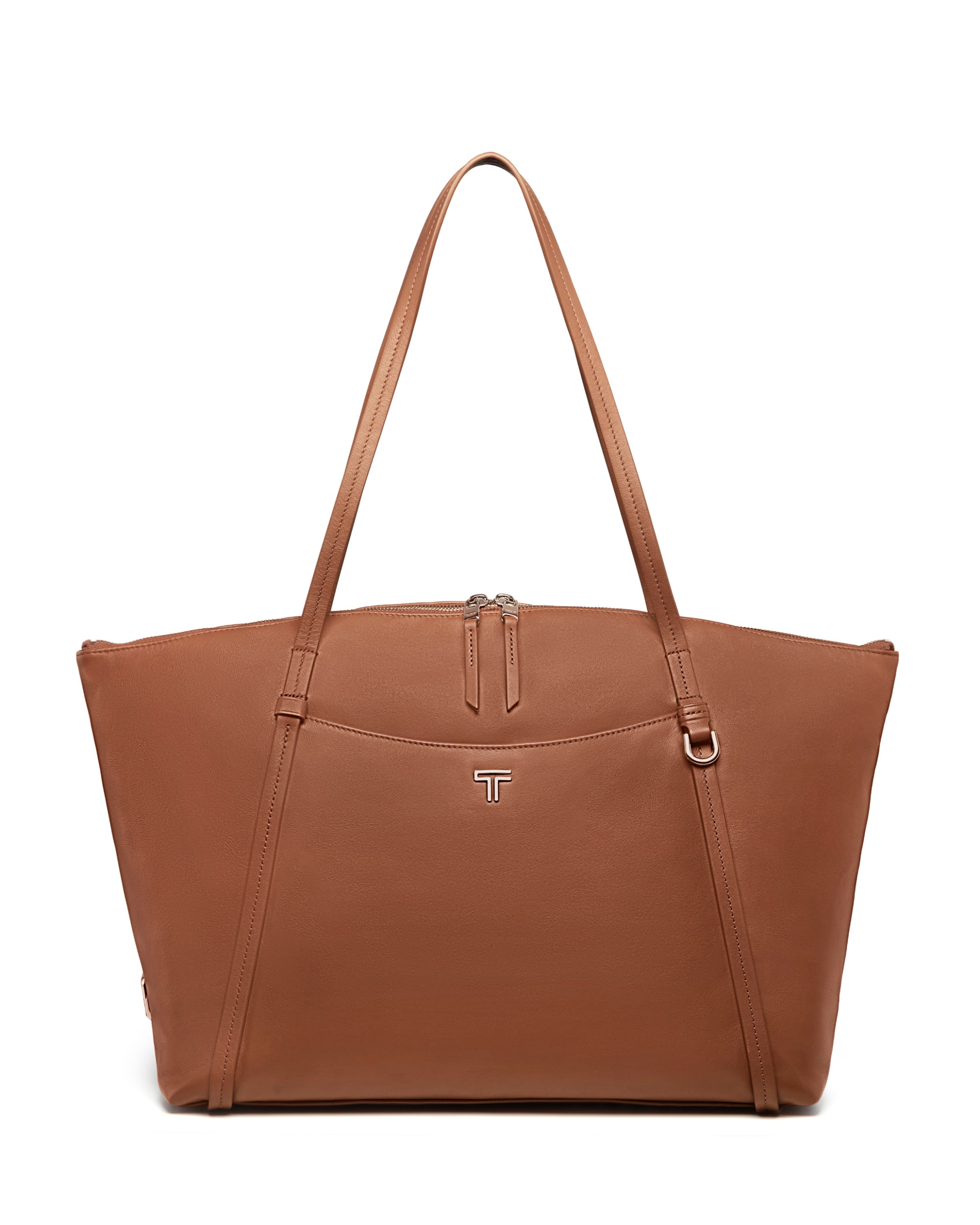 Bolso tote q voyageur de nailon con organización interna - Tumi - Marrón Marrón-1