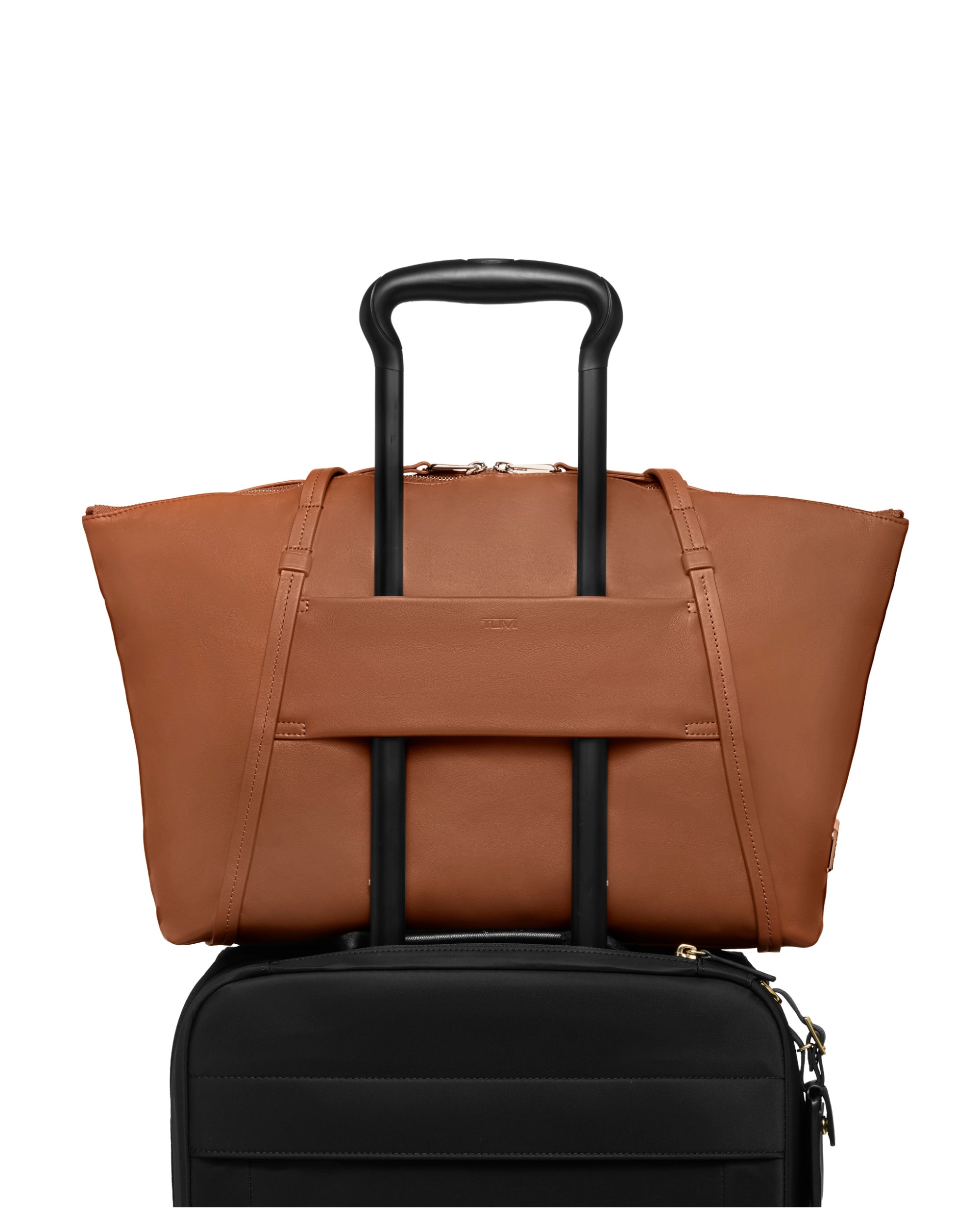 Bolso tote q voyageur de nailon con organización interna - Tumi - Marrón Marrón-3