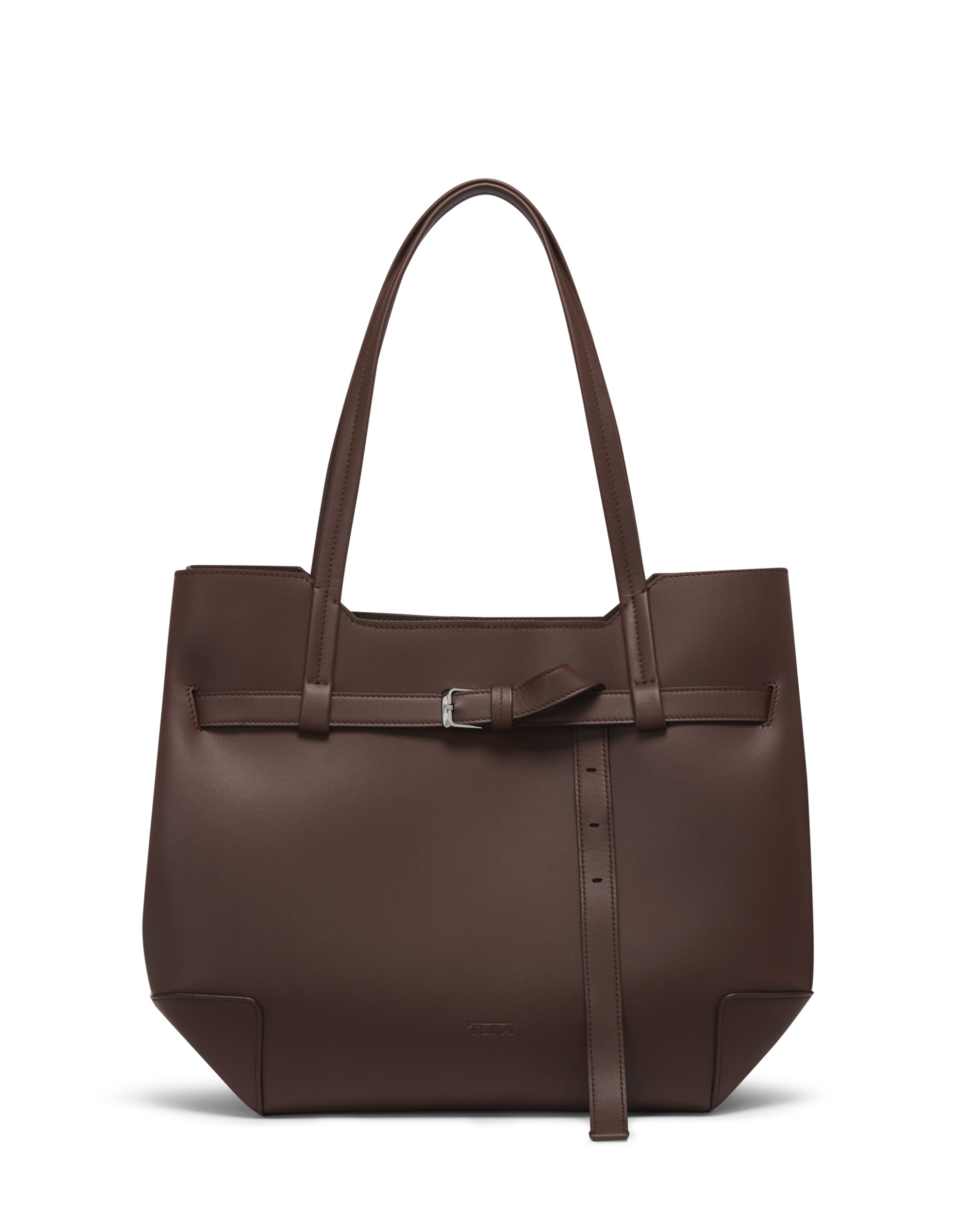 Bolso tote adatto de piel con cierre magnético - Tumi - Marrón Marrón-3