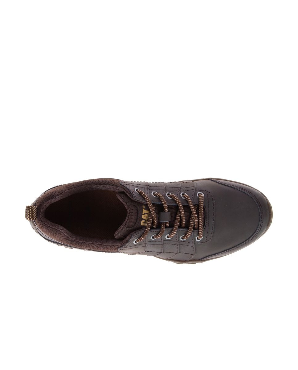 Zapatillas de hombre de piel instruct - Caterpillar - Marrón oscuro Marrón oscuro-4