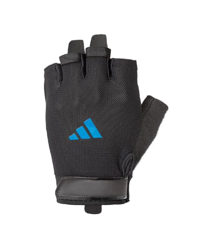 Imagen 4 de Guantes entrenamiento essential adidas - Negro / Azul Negro / Azul