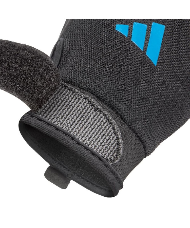 Imagen 7 de Guantes entrenamiento essential adidas - Negro / Azul Negro / Azul