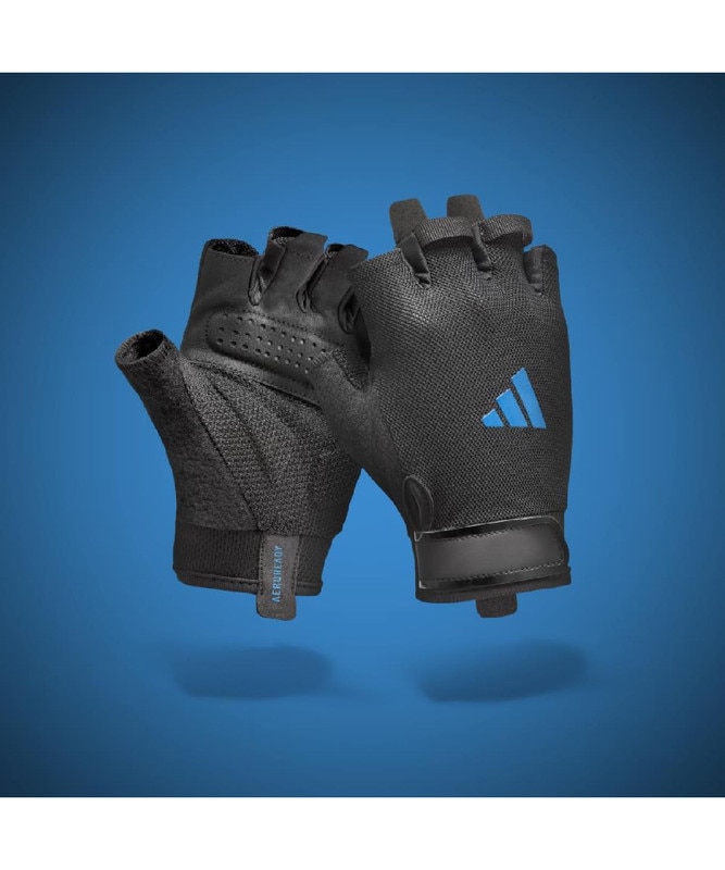 Imagen 11 de Guantes entrenamiento essential adidas - Negro / Azul Negro / Azul