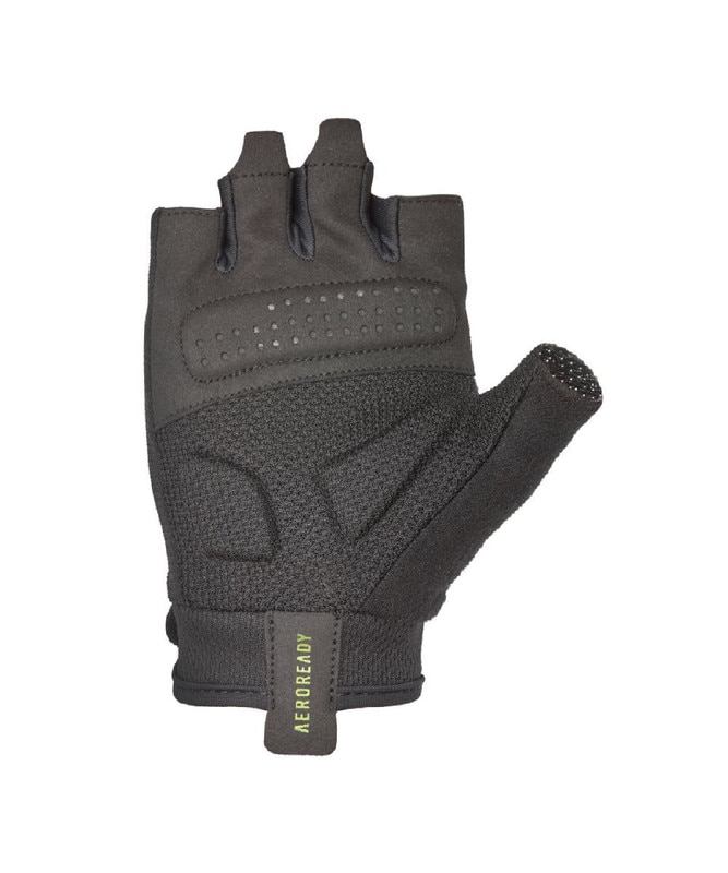 Imagen 6 de Guantes entrenamiento essential adidas - Negro / Verde Negro / Verde