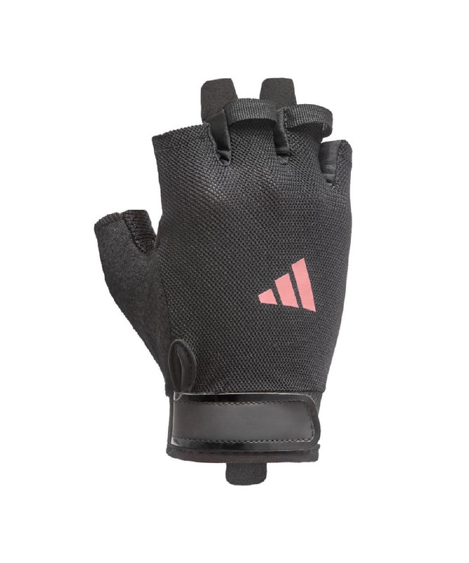 Imagen 4 de Guantes entrenamiento essential adidas - Negro / Rosa Negro / Rosa