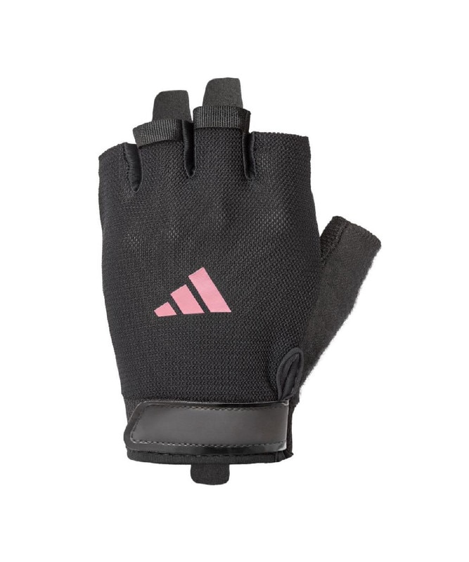 Imagen 6 de Guantes entrenamiento essential adidas - Negro / Rosa Negro / Rosa