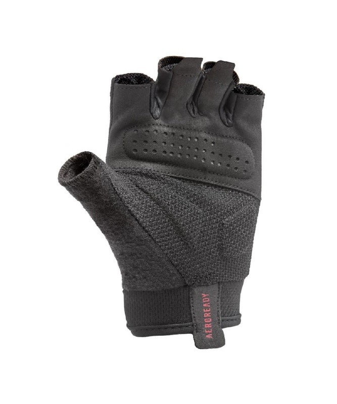Imagen 7 de Guantes entrenamiento essential adidas - Negro / Rosa Negro / Rosa