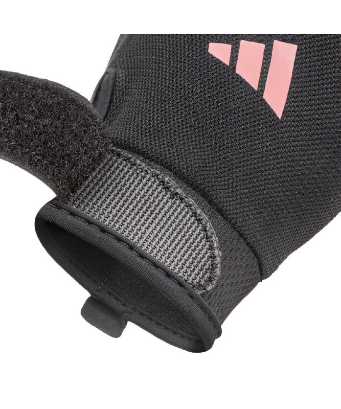 Imagen 8 de Guantes entrenamiento essential adidas - Negro / Rosa Negro / Rosa