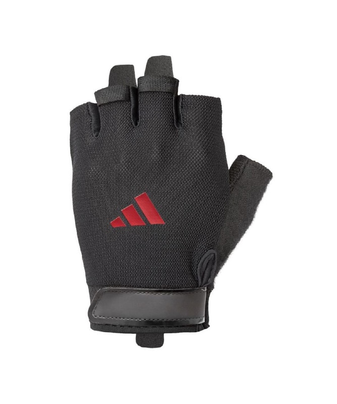 Imagen 4 de Guantes entrenamiento essential adidas - Negro / Rojo Negro / Rojo