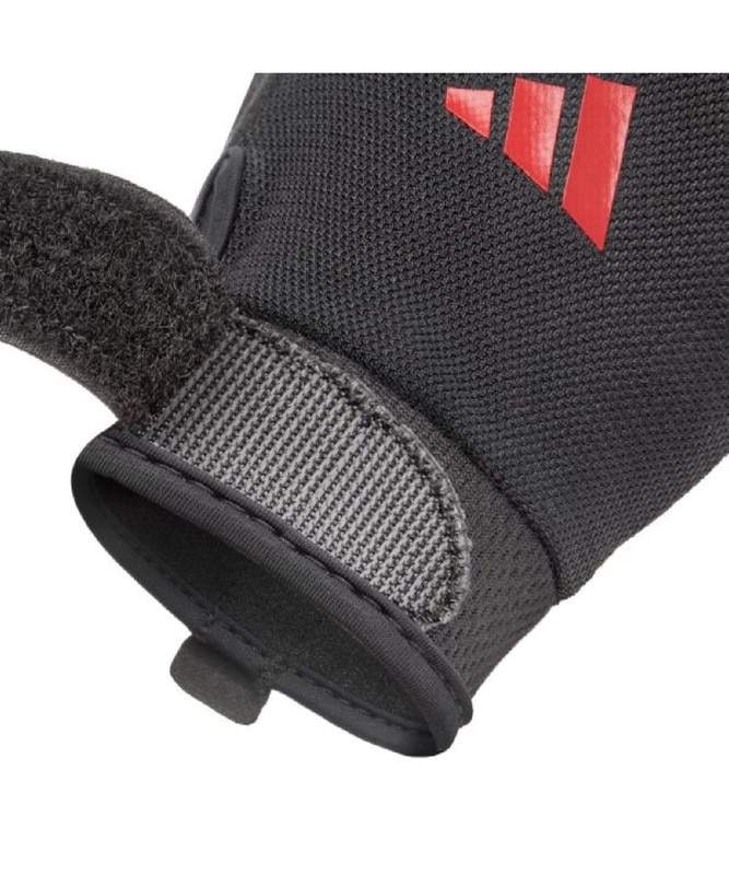 Imagen 10 de Guantes entrenamiento essential adidas - Negro / Rojo Negro / Rojo