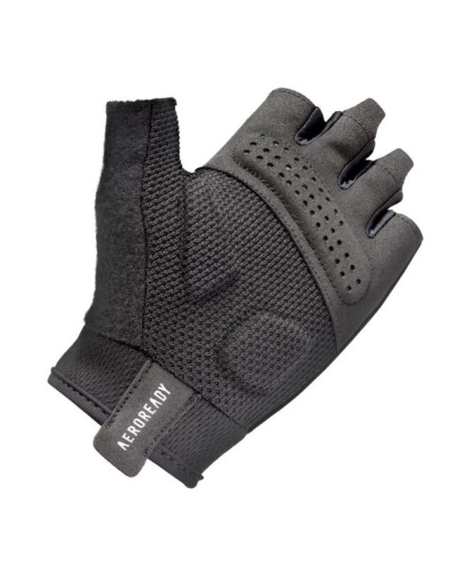 Imagen 9 de Guantes entrenamiento essential adidas - Negro / Blanco Negro / Blanco