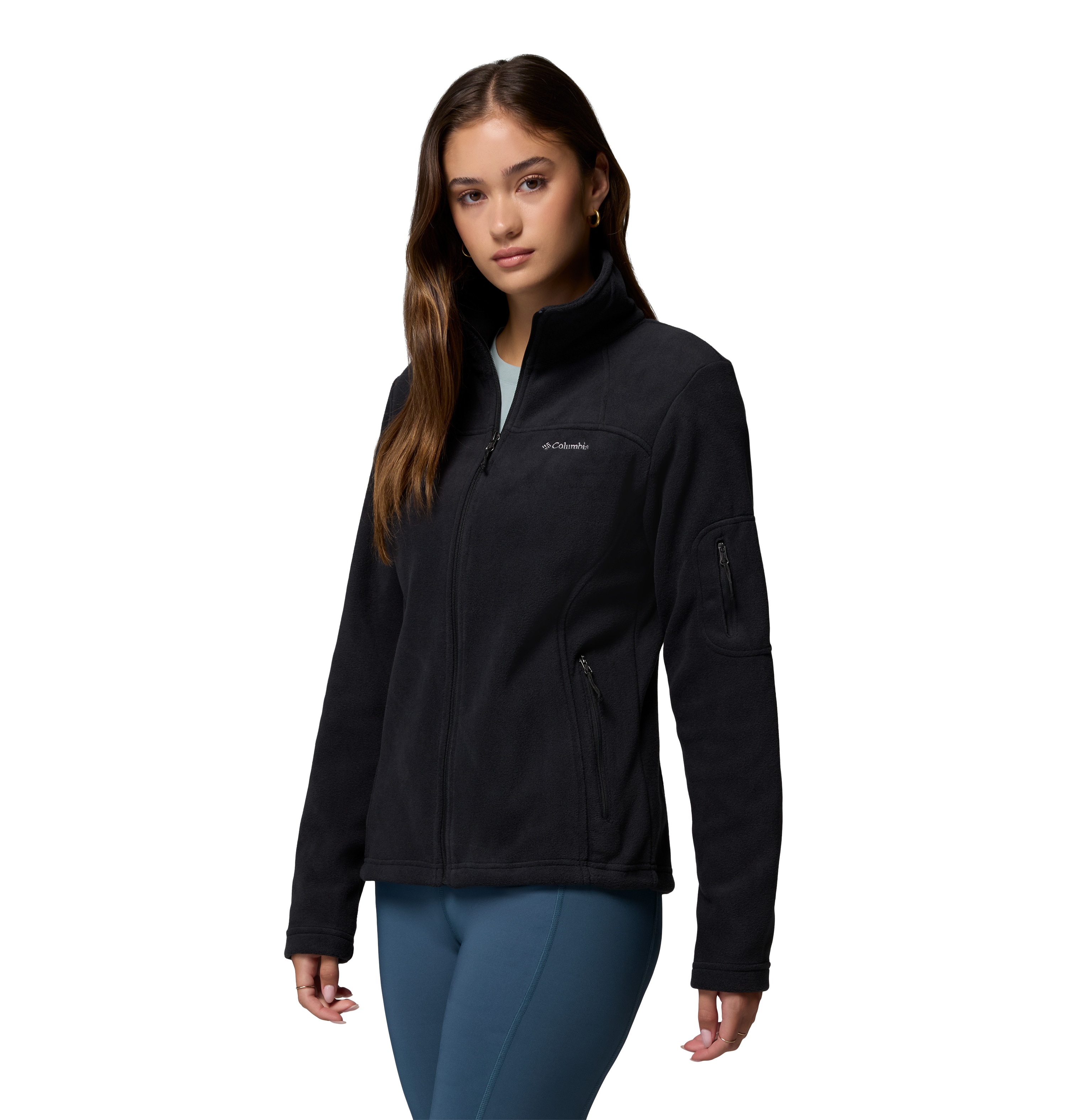 Forro polar de mujer Fast Trek™ II Columbia - Negro Negro-3