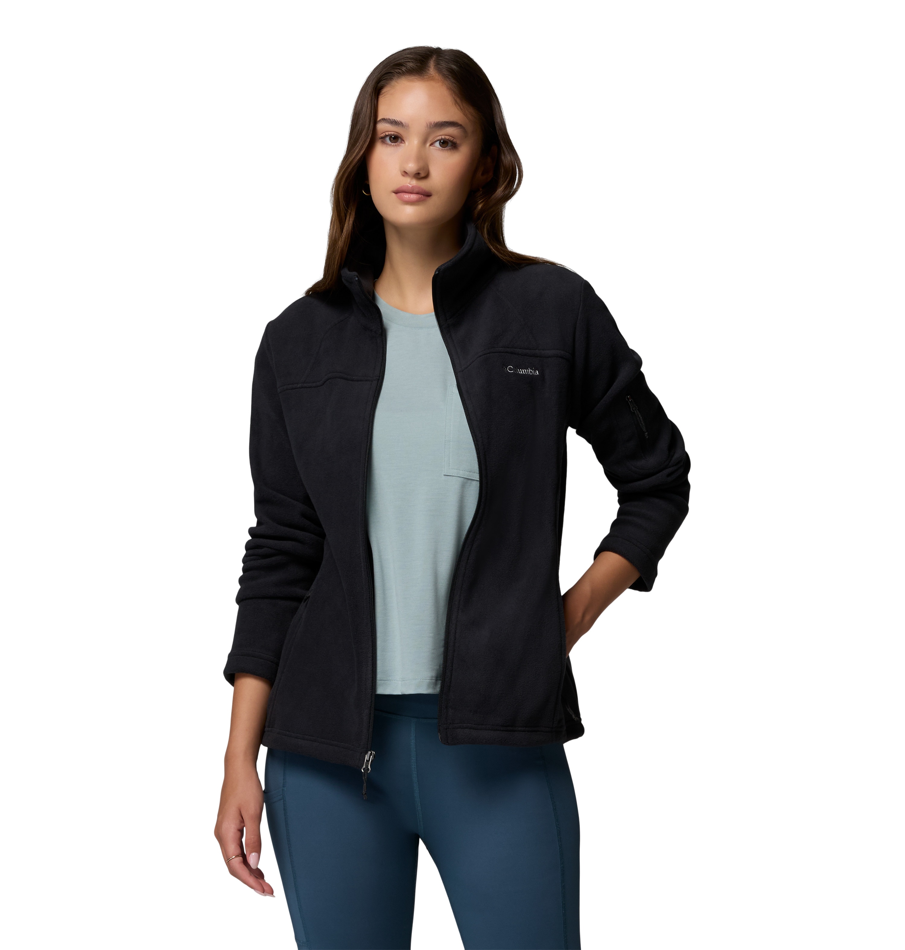 Forro polar de mujer Fast Trek™ II Columbia - Negro Negro-5