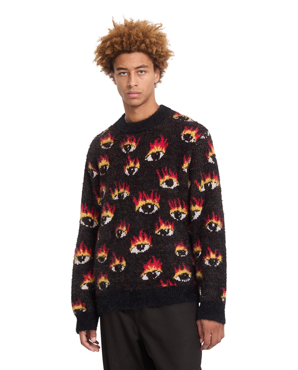 Imagen 1 de Jersey de hombre con cuello redondo Negro