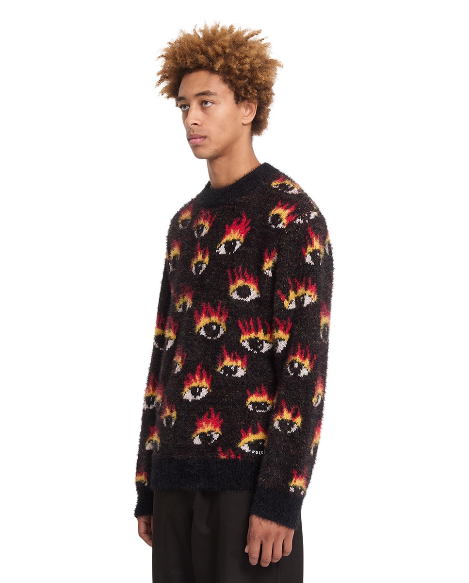 Imagen 4 de Jersey de hombre con cuello redondo - Volcom - Negro Negro