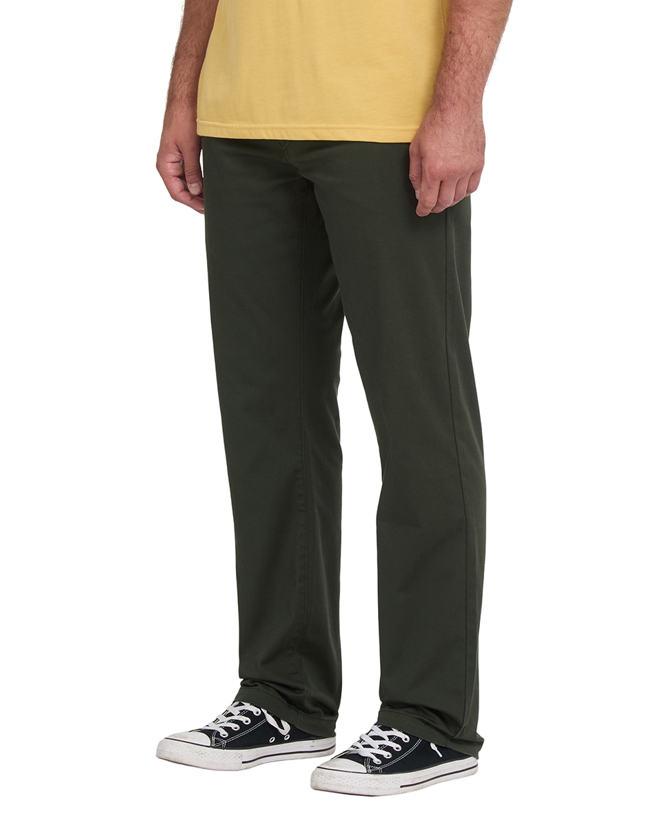 Imagen 4 de Chino de hombre con corte regular - Volcom - Verde pardo Verde pardo