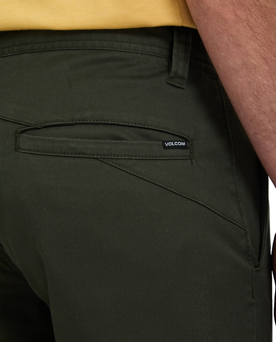 Imagen 5 de Chino de hombre con corte regular - Volcom - Verde pardo Verde pardo