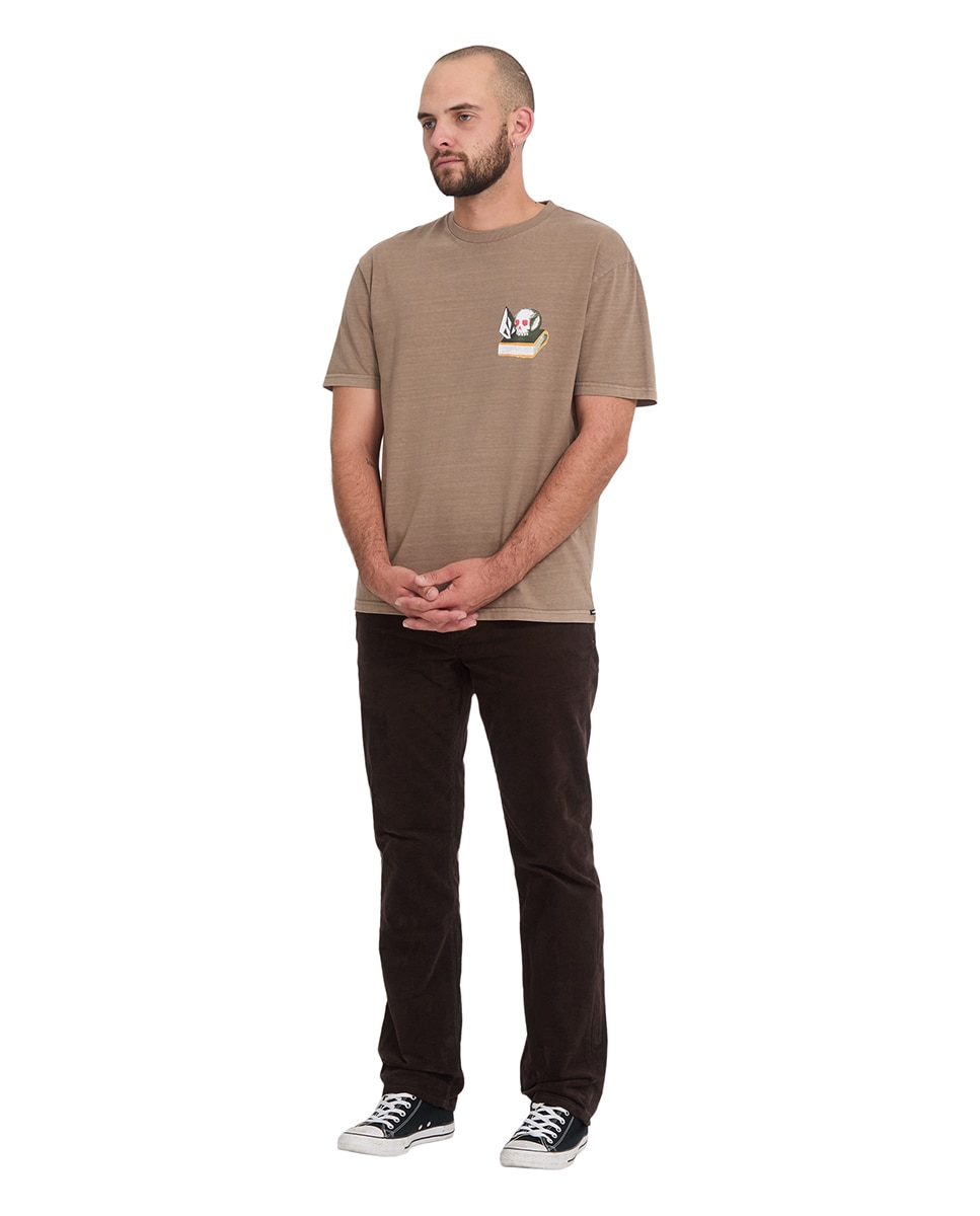 Imagen 3 de Pantalón de pana de hombre con corte regular y cinco bolsillos - Volcom - Marrón chocolate Marrón chocolate