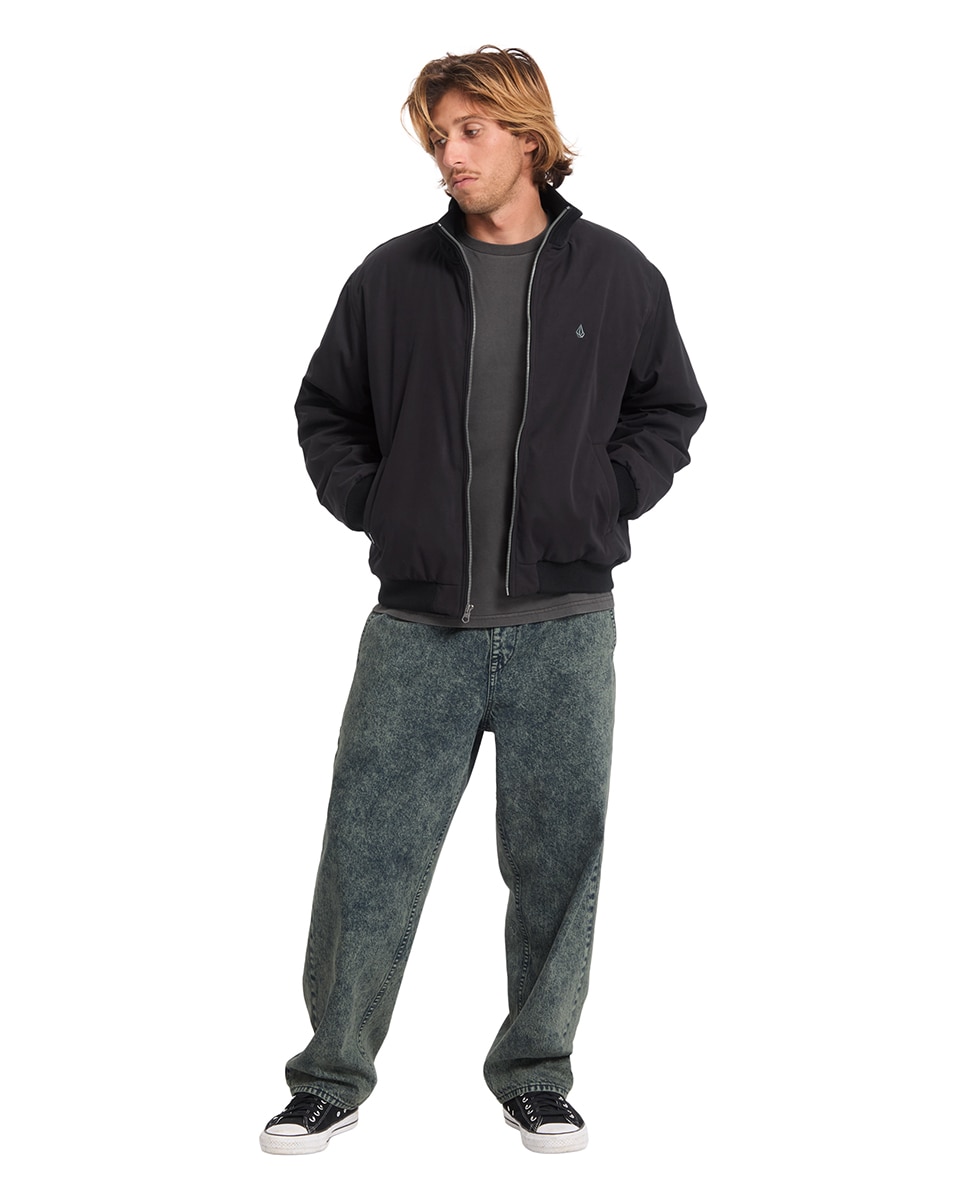 Imagen 3 de Cazadora de hombre con cremallera y color - Volcom - Negro Negro