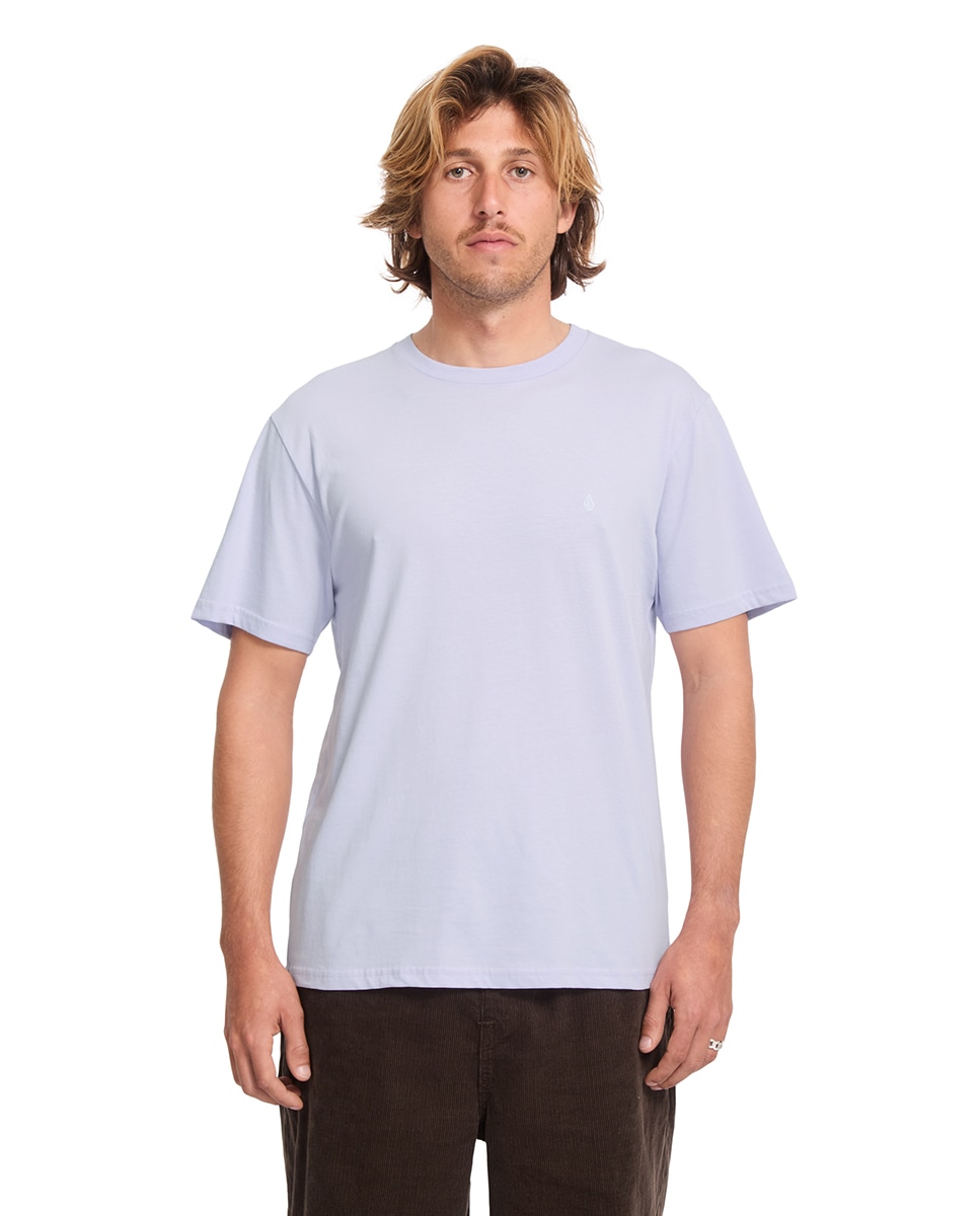 Imagen 1 de Camiseta de hombre de manga corta y cuello redondo Lila