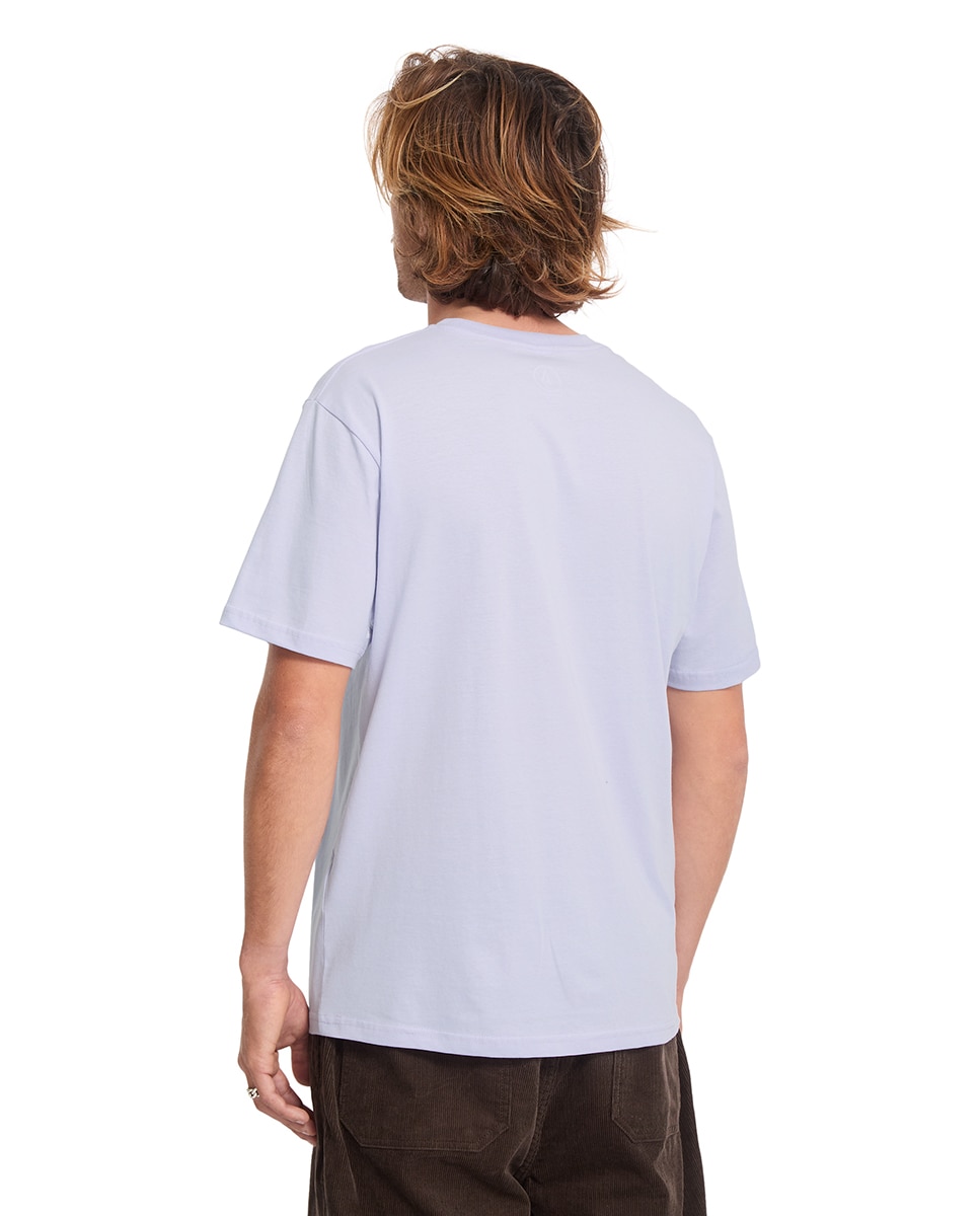 Imagen 2 de Camiseta de hombre de manga corta y cuello redondo - Volcom - Lila Lila