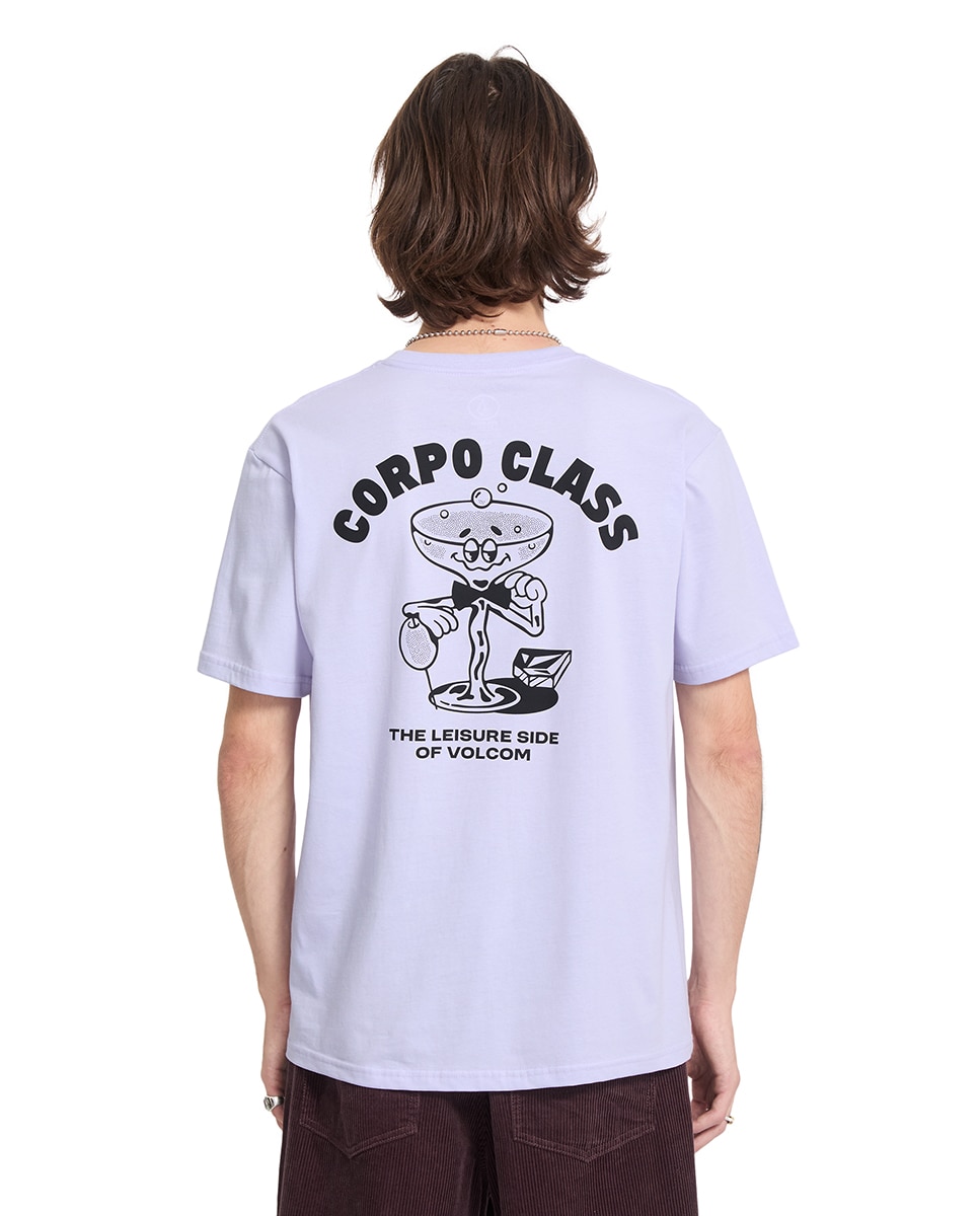 Imagen 2 de Camiseta de hombre de manga corta y cuello redondo - Volcom - Lila Lila