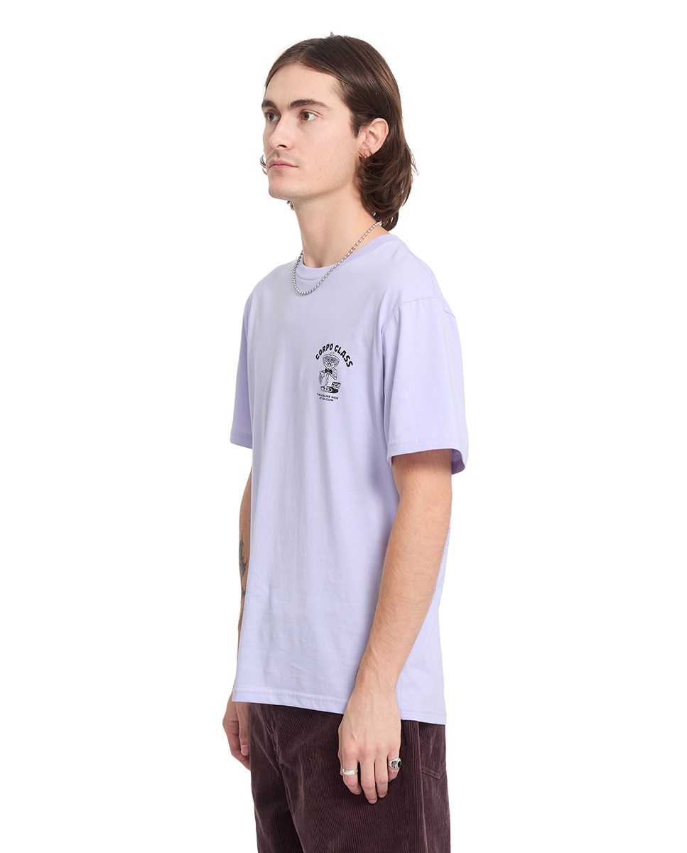 Imagen 4 de Camiseta de hombre de manga corta y cuello redondo - Volcom - Lila Lila