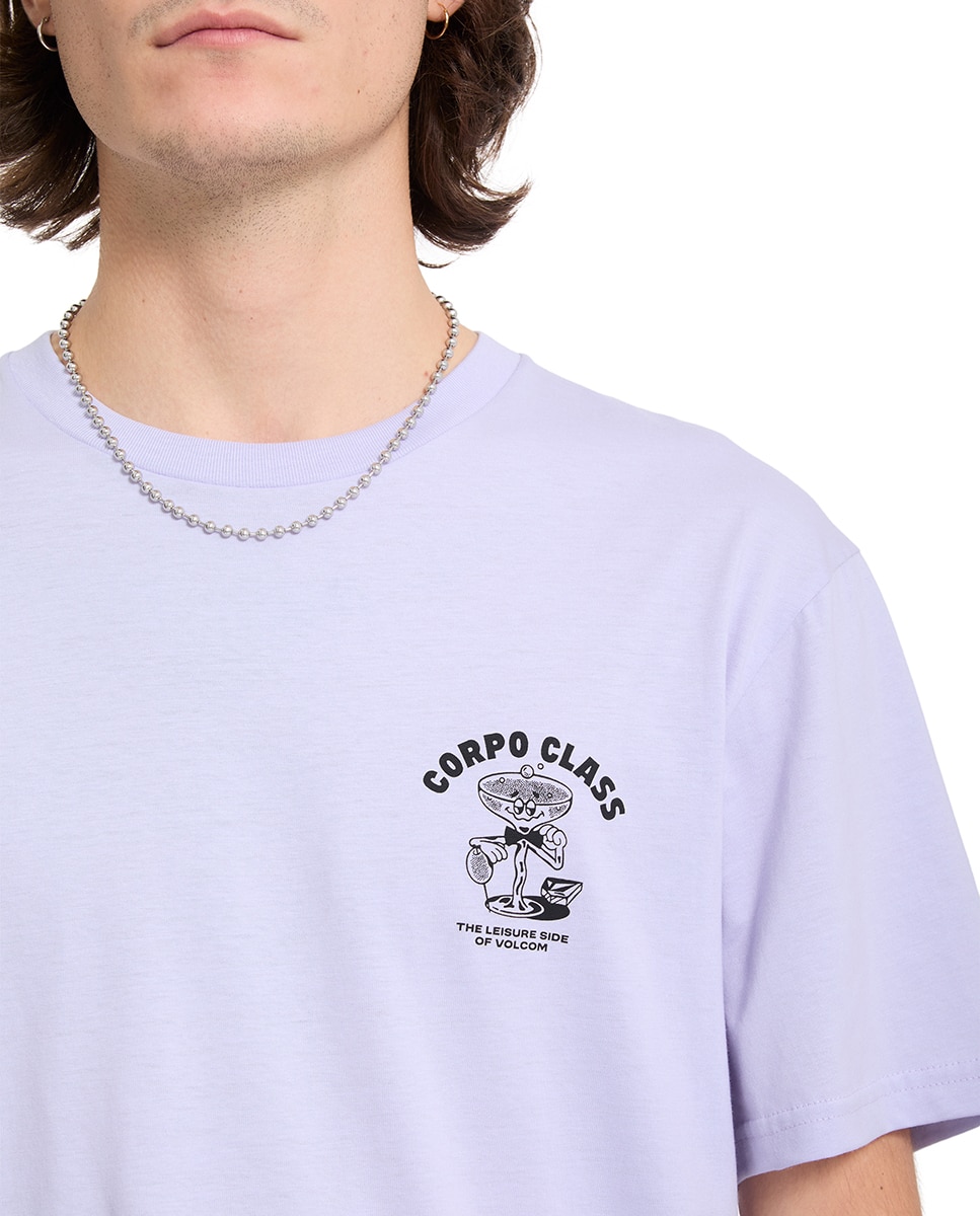 Imagen 6 de Camiseta de hombre de manga corta y cuello redondo - Volcom - Lila Lila