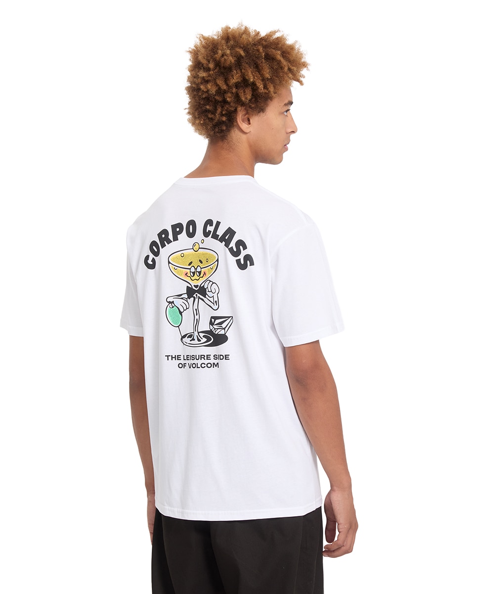 Imagen 2 de Camiseta de hombre de manga corta y cuello redondo - Volcom - Blanco Blanco