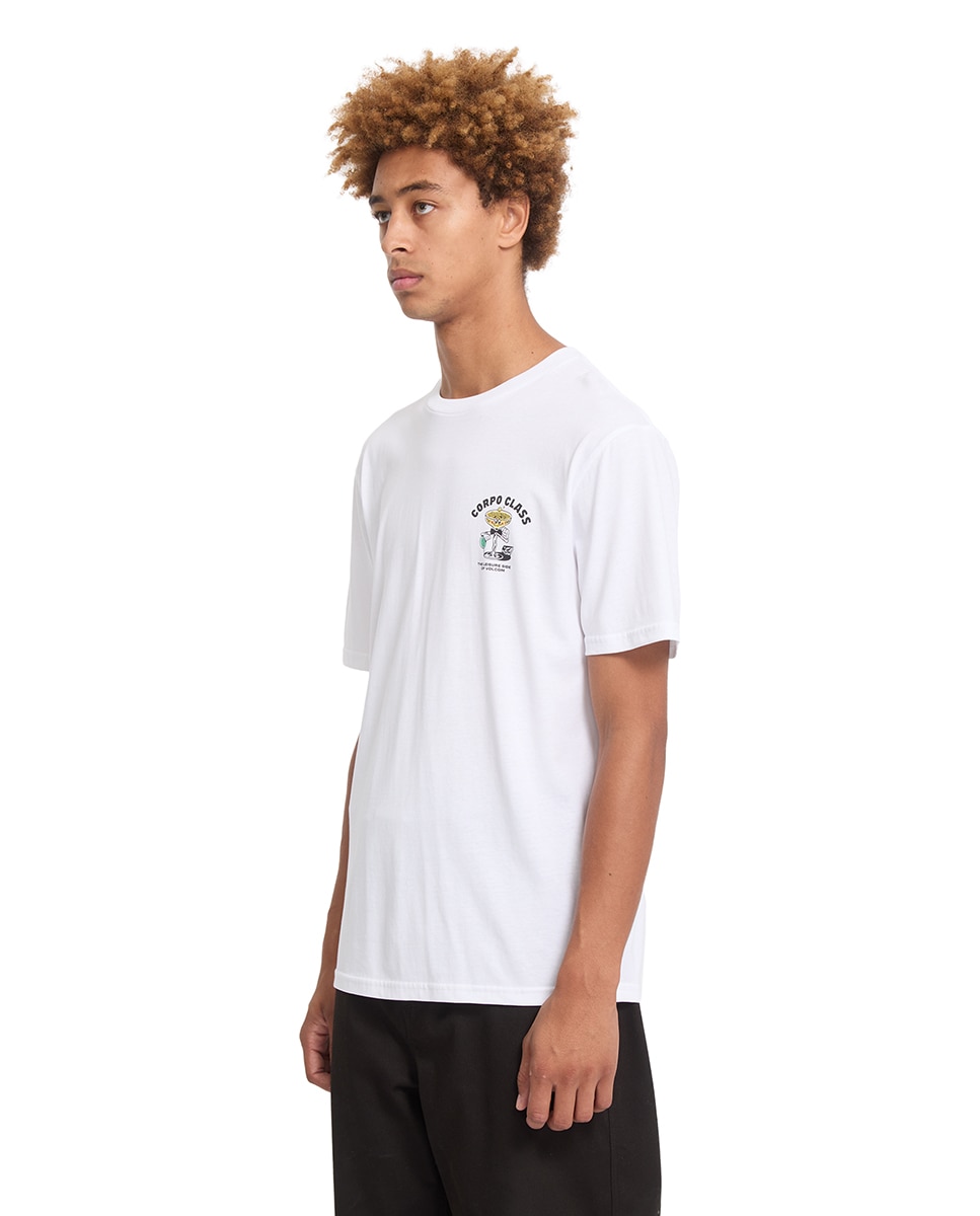 Imagen 4 de Camiseta de hombre de manga corta y cuello redondo - Volcom - Blanco Blanco